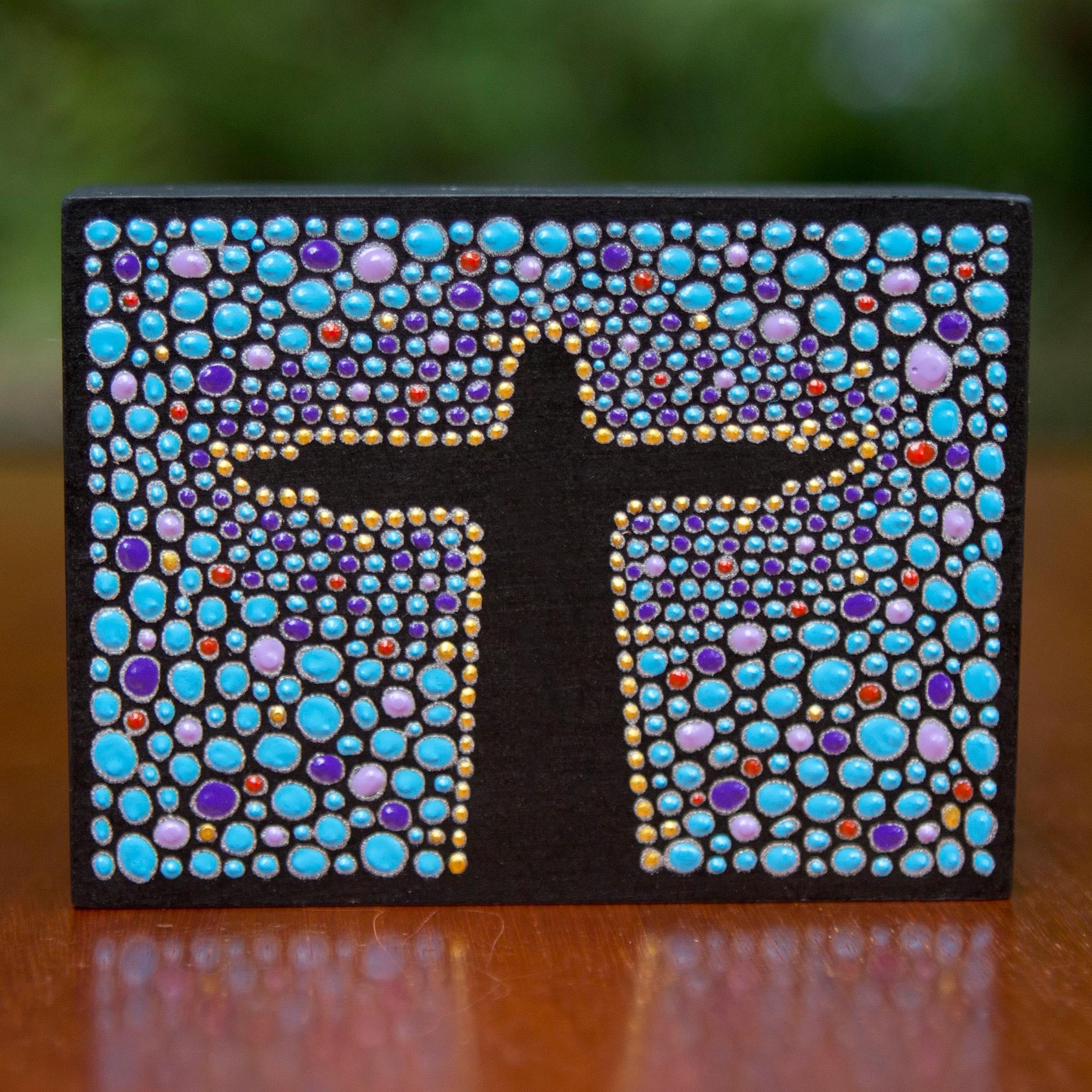 Premium Hand-Painted Christ the Redeemer Box - Azure Galaxy Design