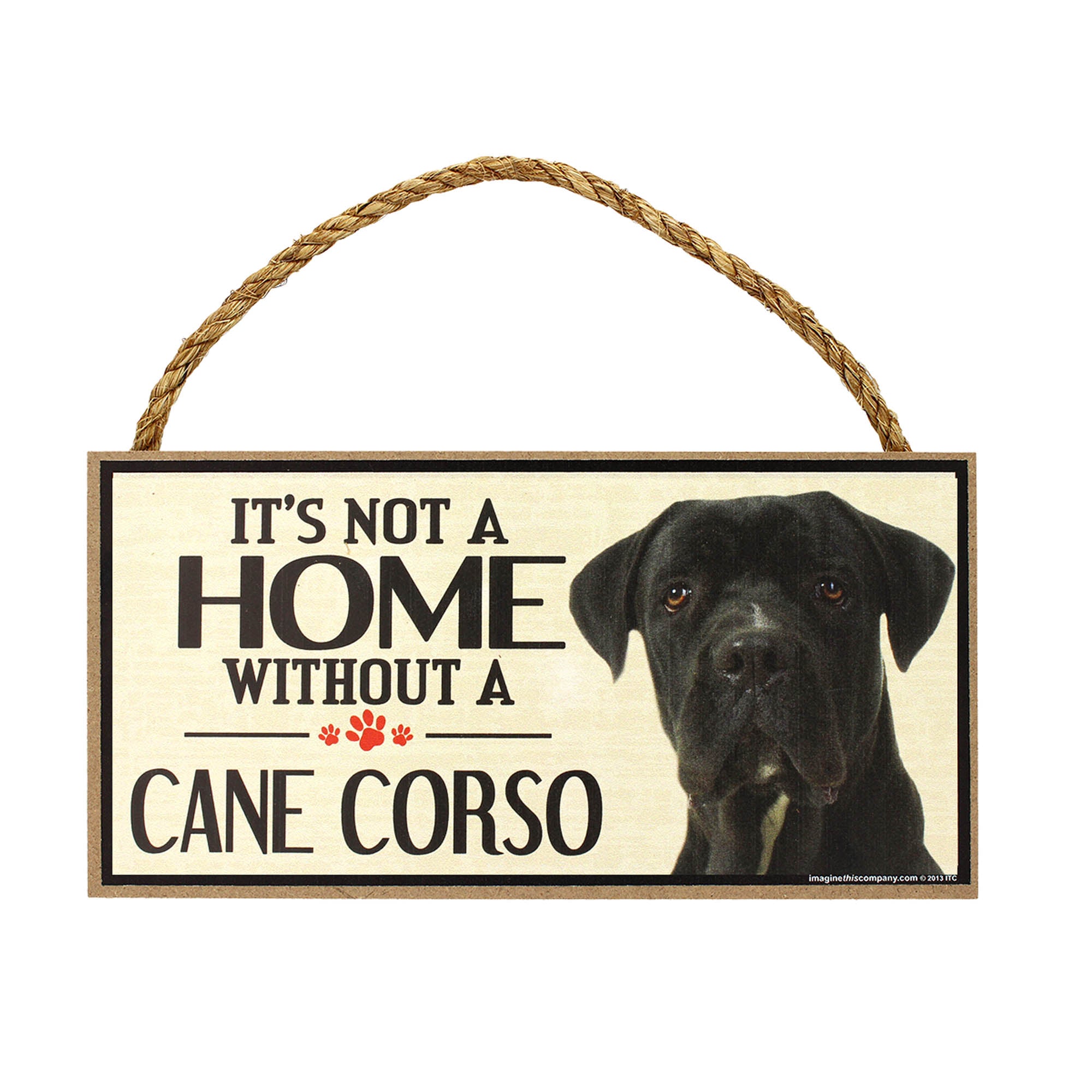 Premium Rustic Dog Lover Sign - 'Home is Where the Dog Is'