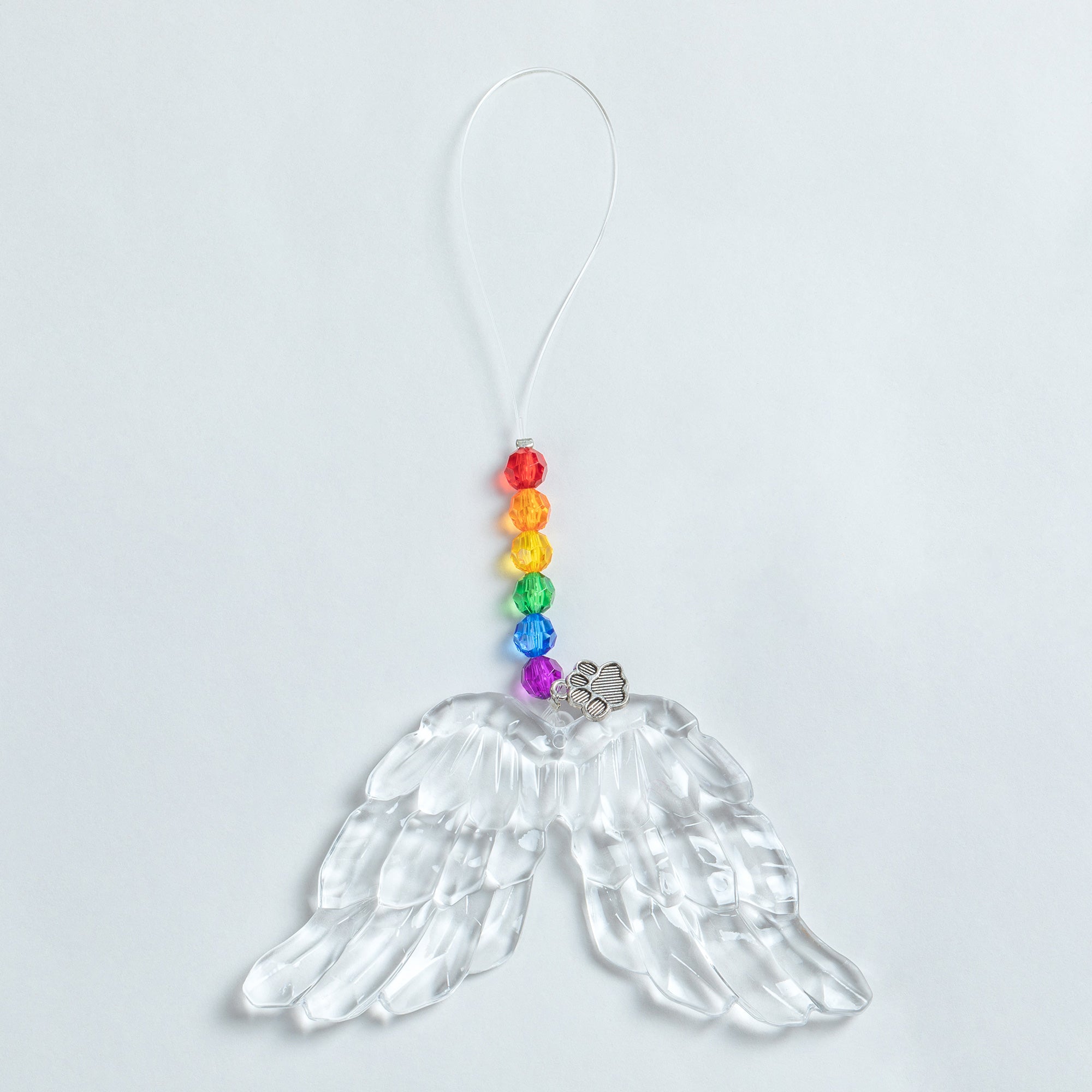 Premium Rainbow & Paws Memorial Ornament