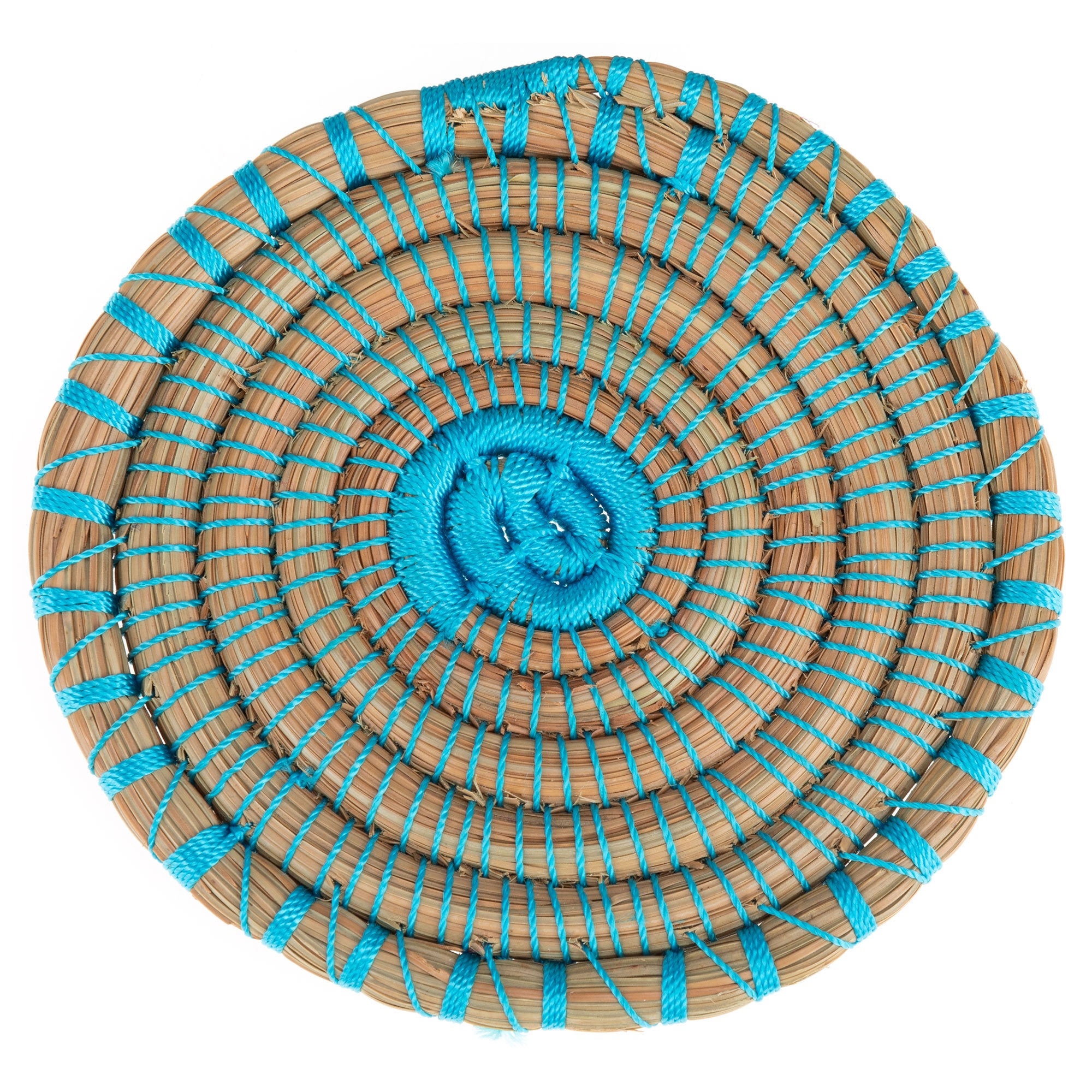Premium Handmade Pine Needle Coasters - Set of 4 | Eco-Friendly Table Decor