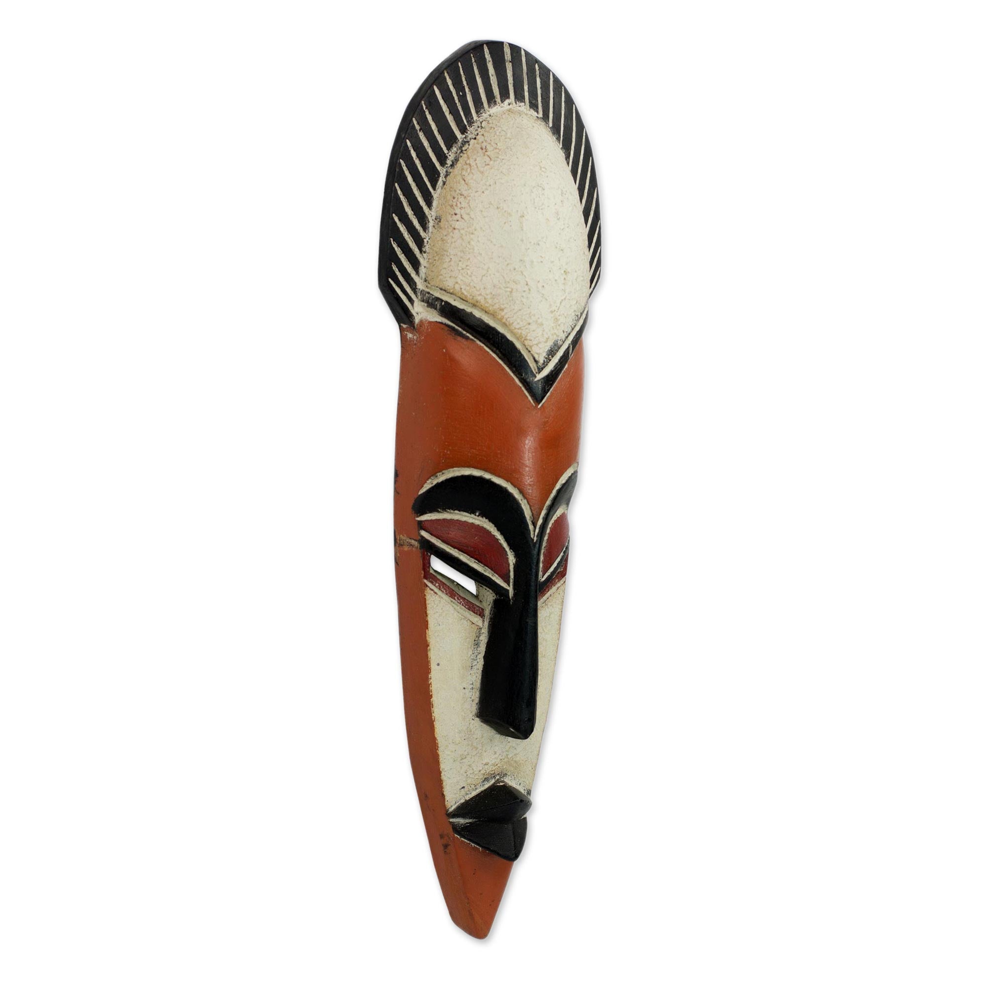Premium African Wood Mask - Protect the Forest