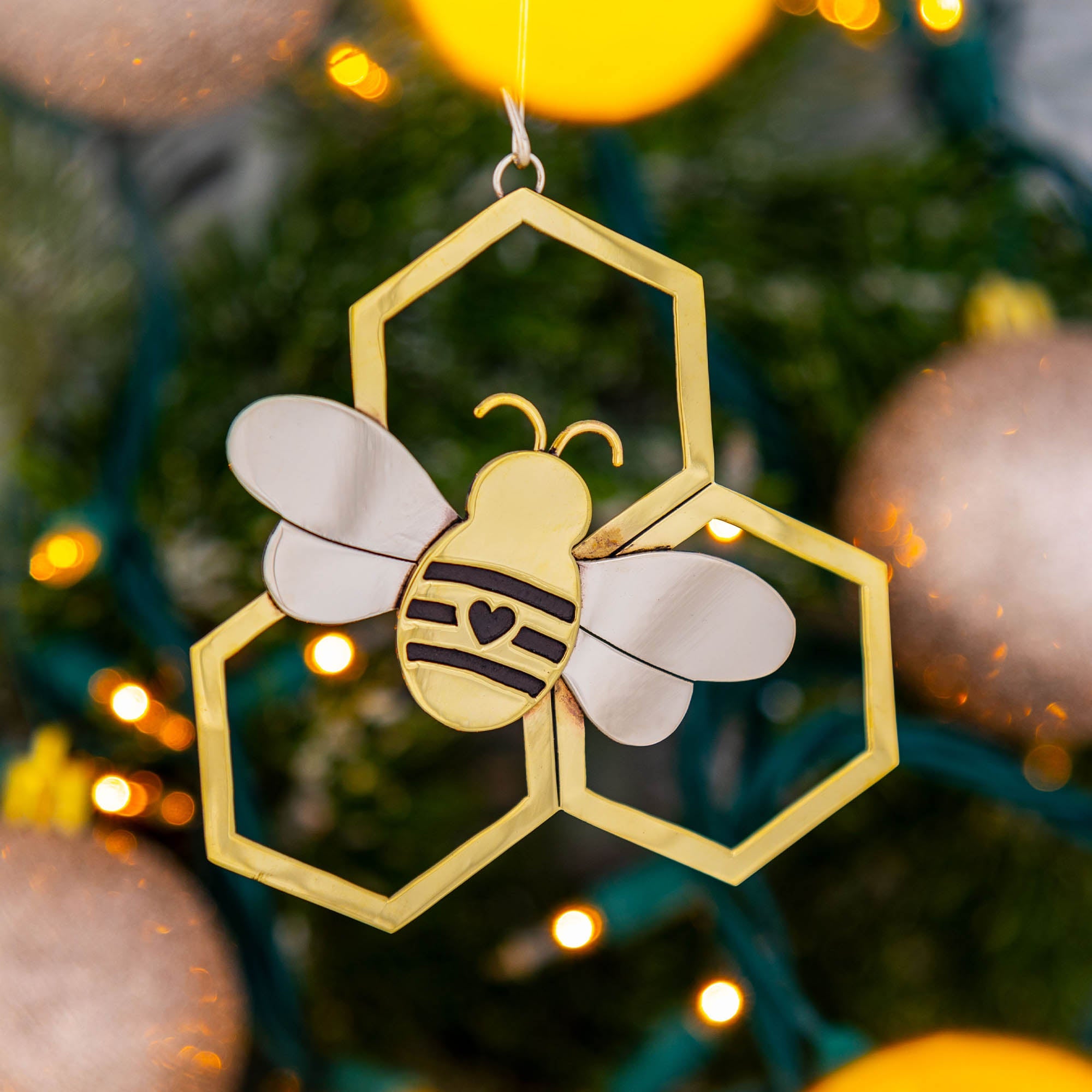Premium Love Bee Mixed Metal Wall Art