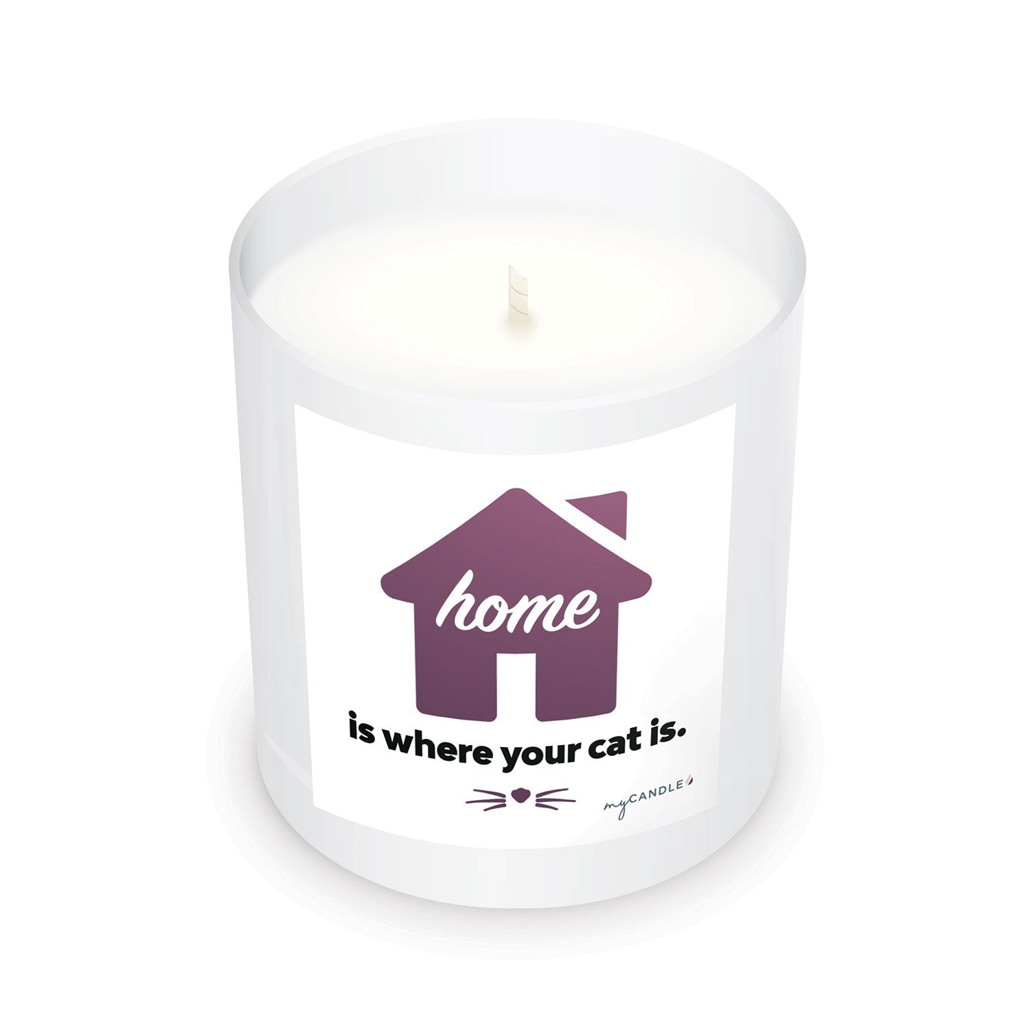 Premium Home Is Where Your Cat Is Candle - Ultimate Pet Lover's Gift