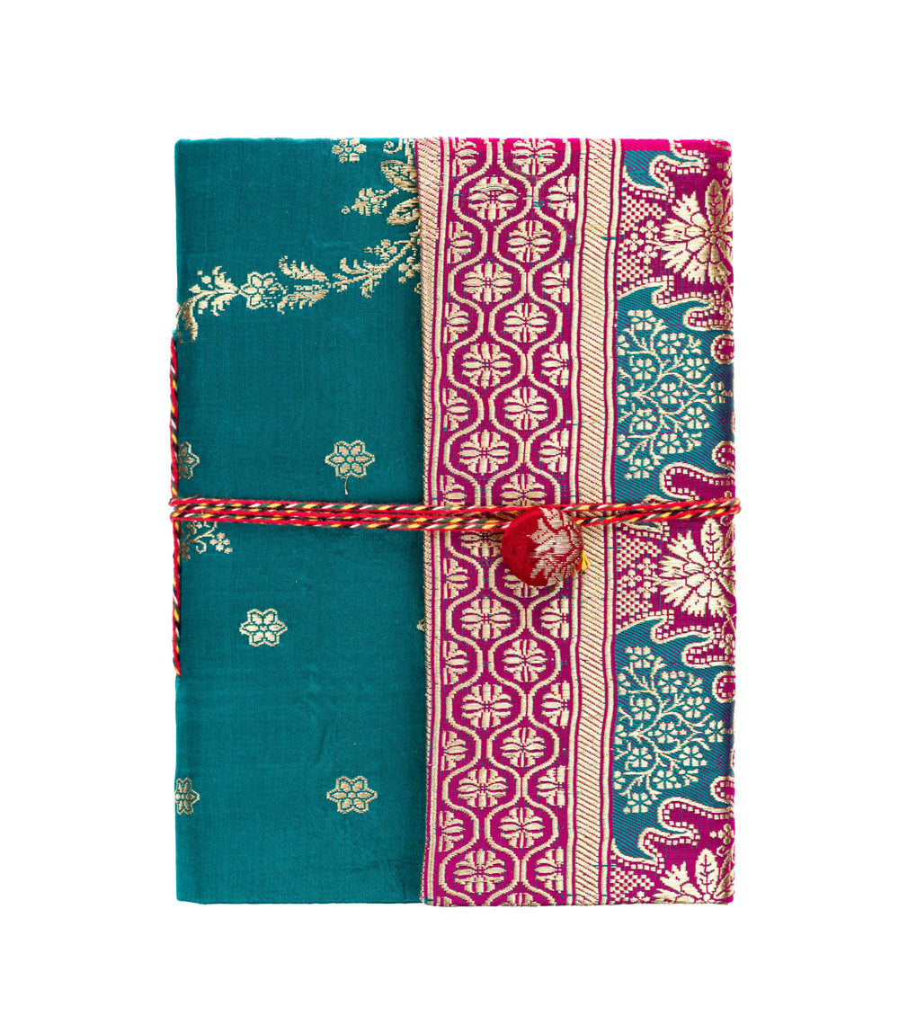 Premium Upcycled Silk Sari Journal - Ultimate Eco-Friendly Notebook