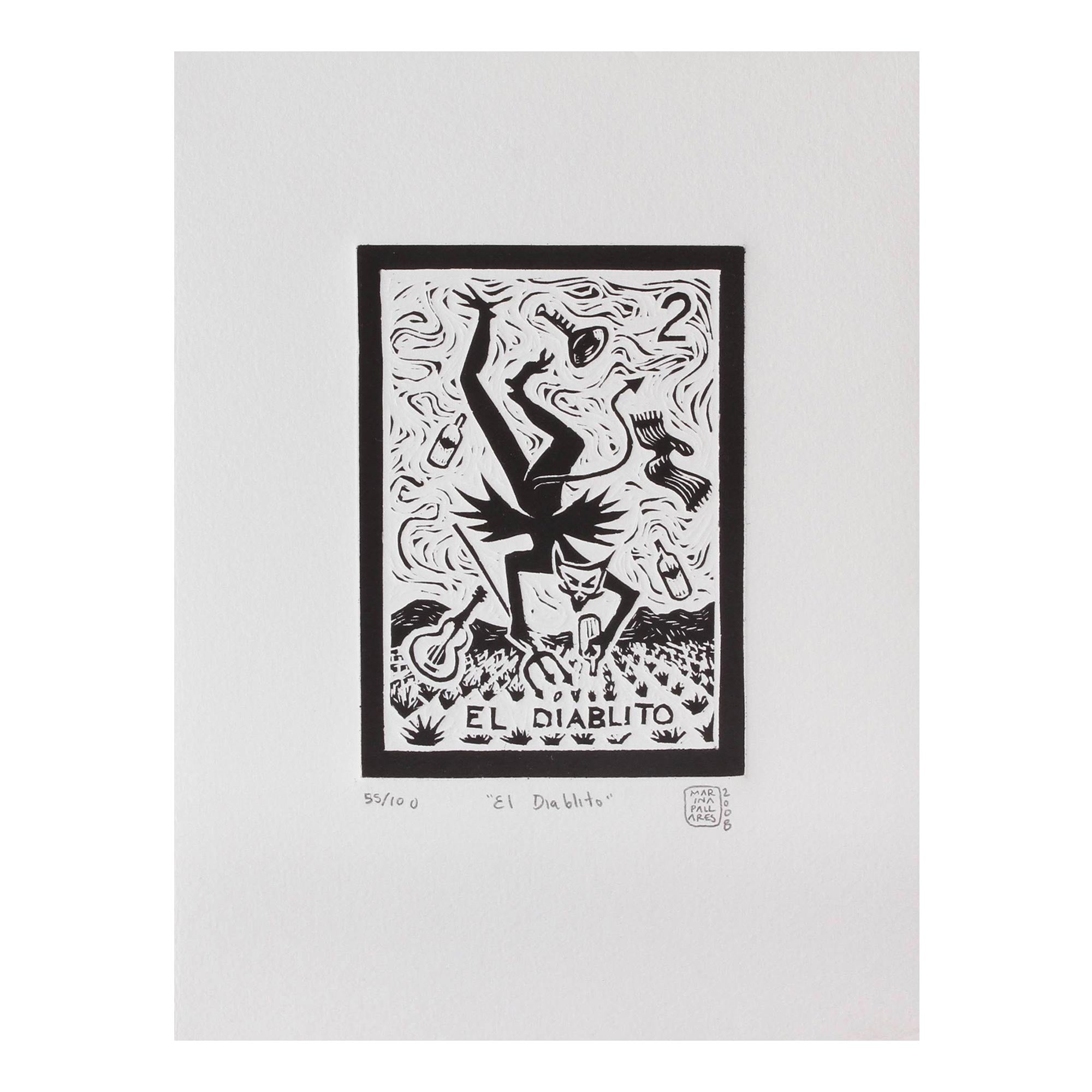 Premium Little Devil Tequila Lotto Art Print