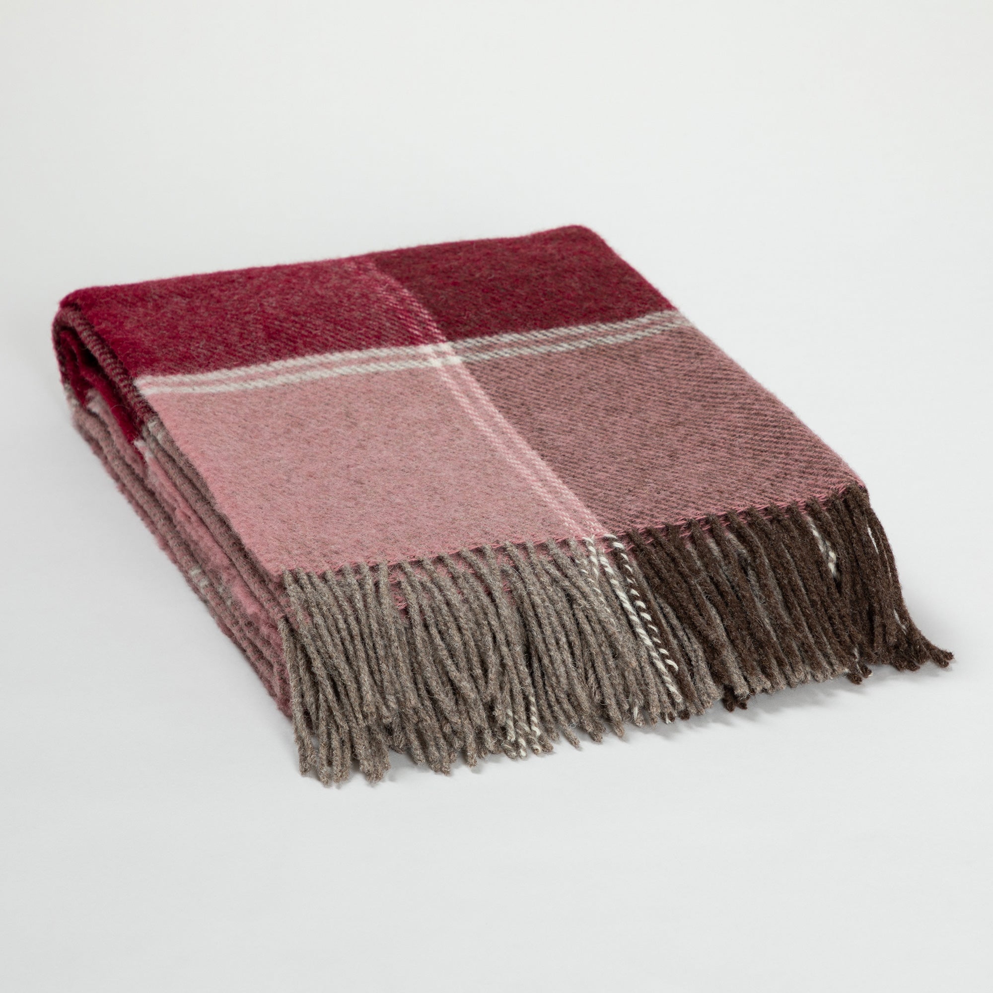 Premium Ukrainian 100% Wool Fringed Throw Blanket - Ultimate Warmth & Style