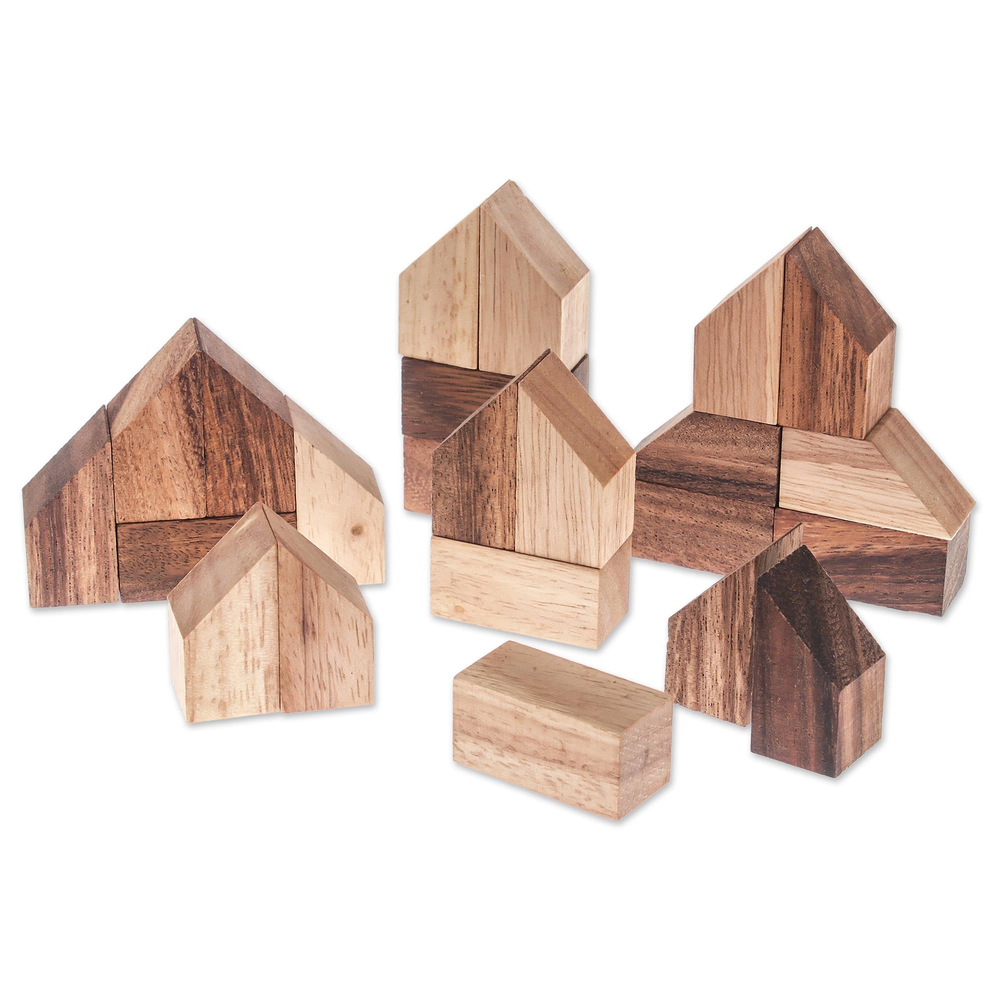 Ultimate Raintree Wood City Builder Game - Premium 37-Piece Set