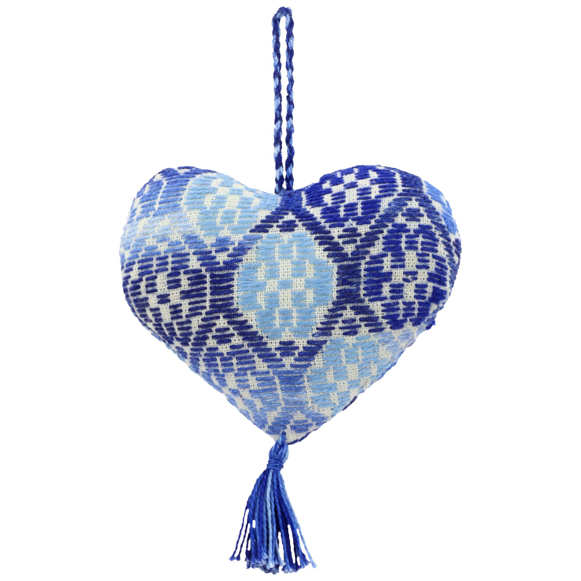Premium Hand-Embroidered Heart Ornament - Handmade in Mexico