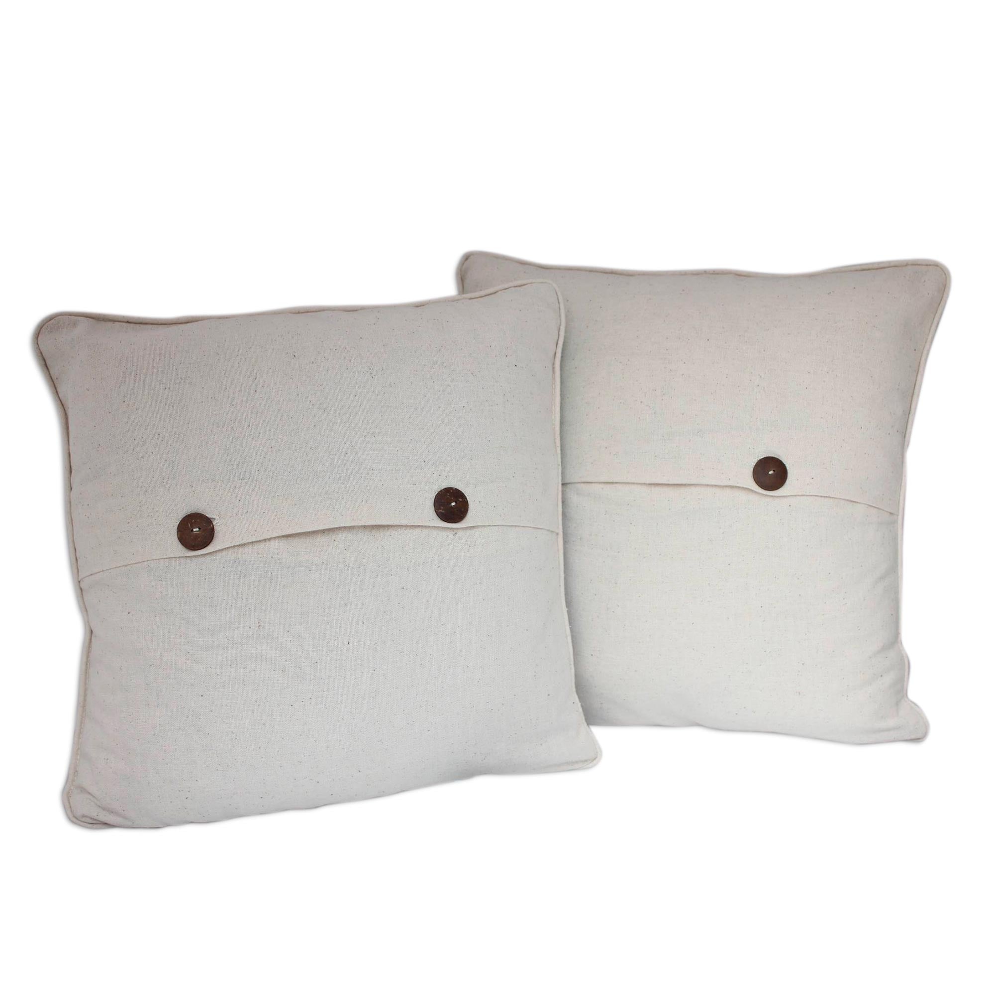 Premium Mischievous Owls Throw Pillow Covers - Set of 2