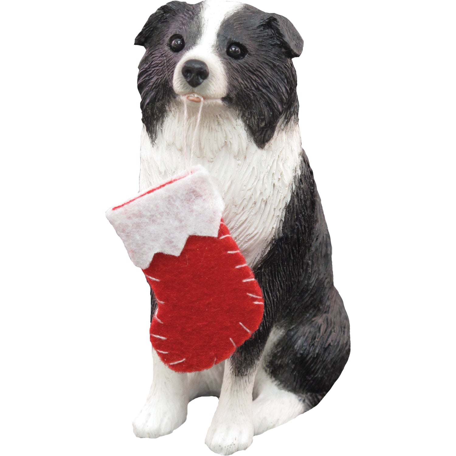 Premium Border Collie Christmas Tree Ornament - Handcrafted Dog Lover's Gift
