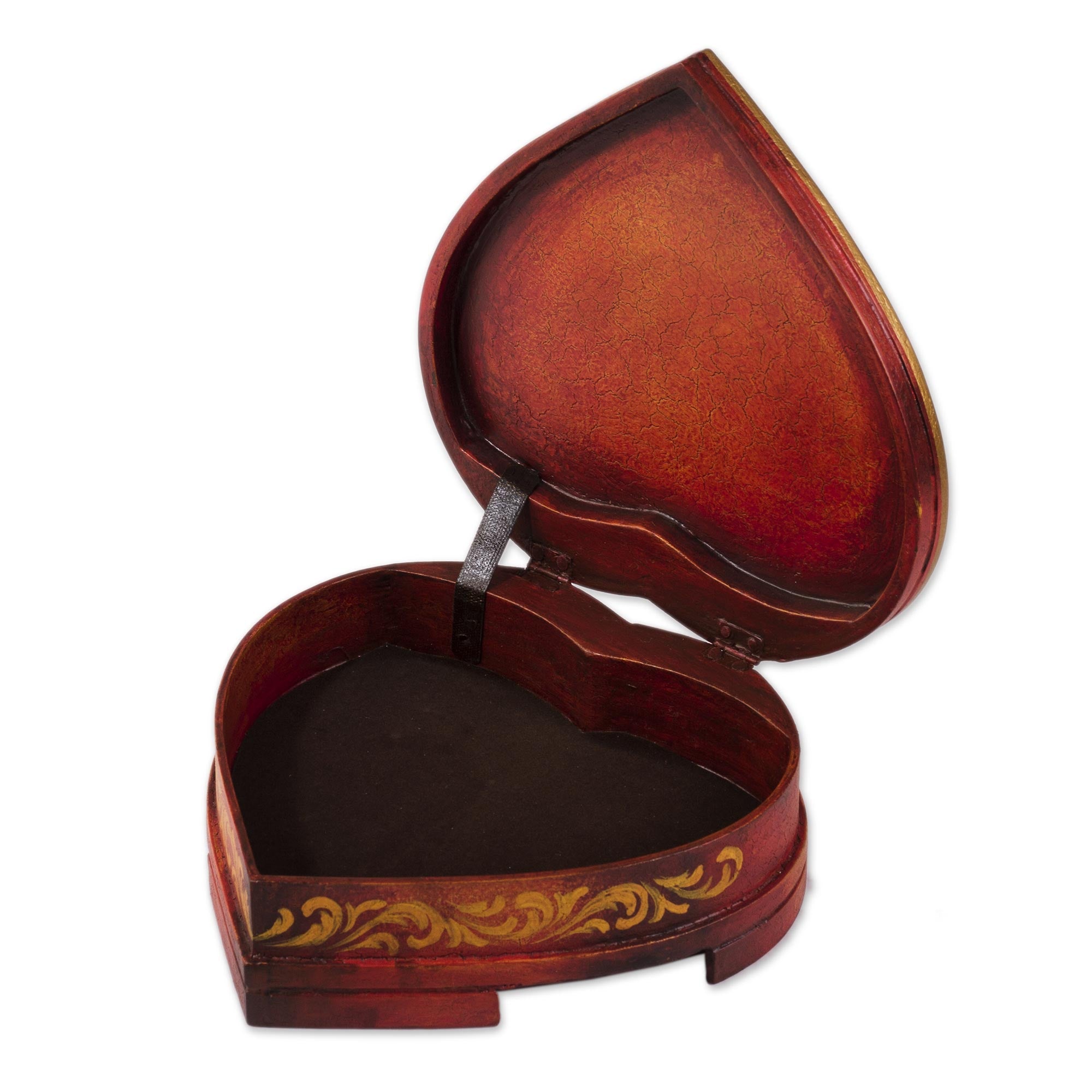 Premium Timeless Love Heart-Shaped Cedar Jewelry Box - Handmade & Elegant