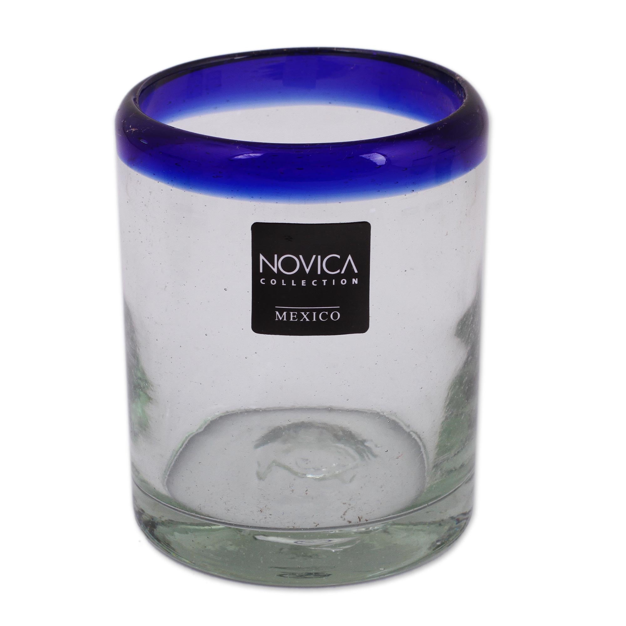 Premium Cobalt Blue Hand Blown Glass Tumblers - Set of 6