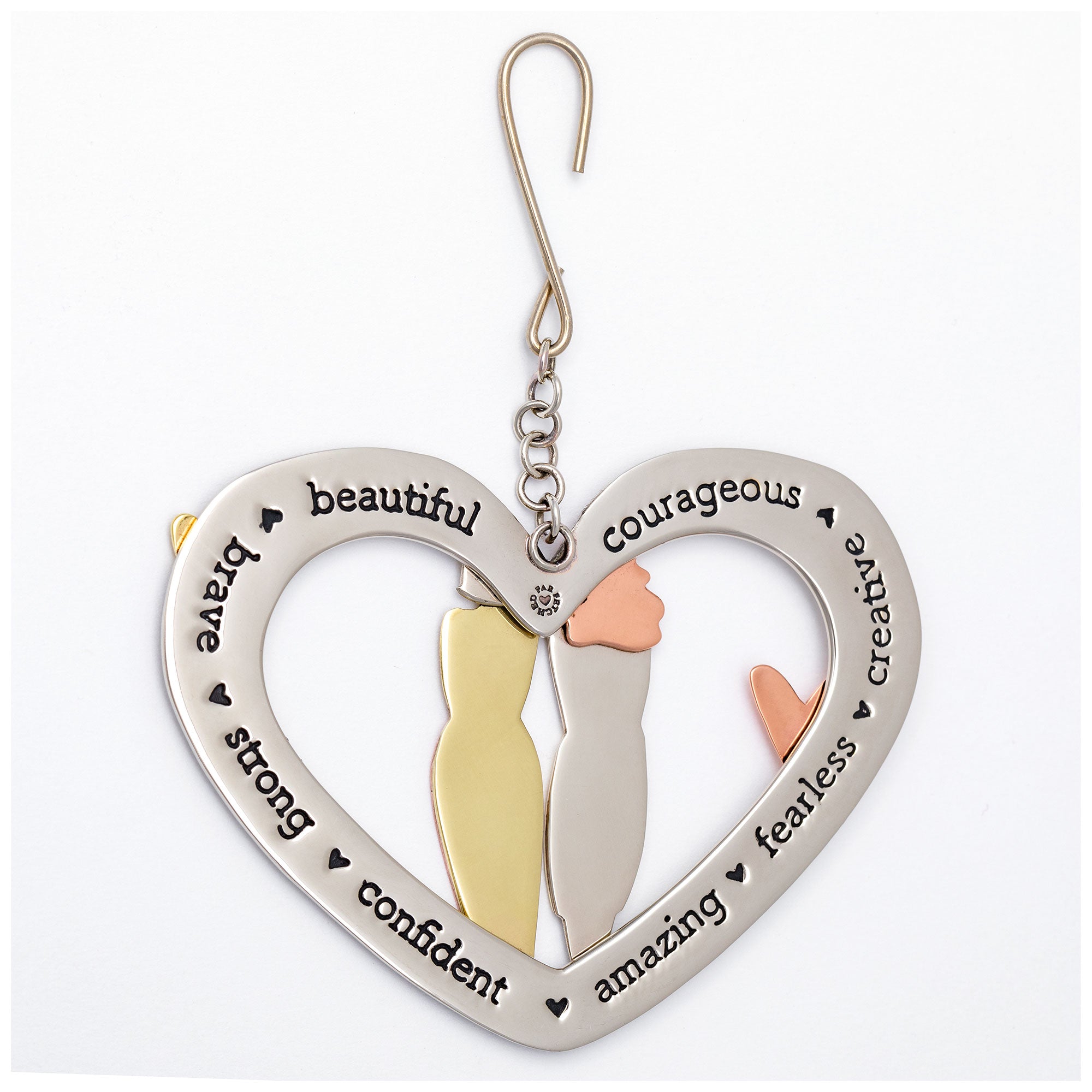 Premium Sisterhood Heart Ornament - Handmade Empowerment Decor