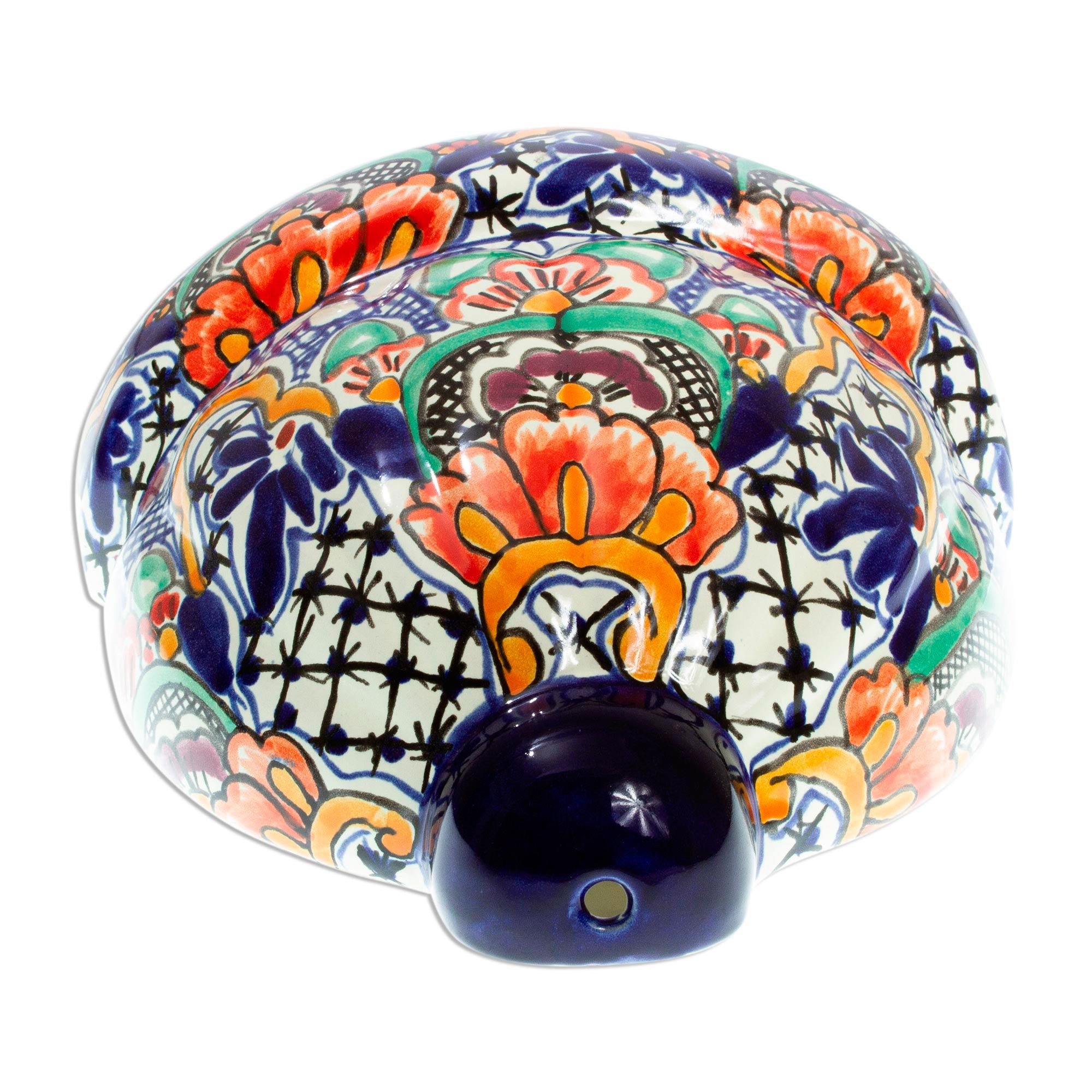 Premium Talavera-Style Multicolored Ceramic Wall Planter – Handmade in Mexico