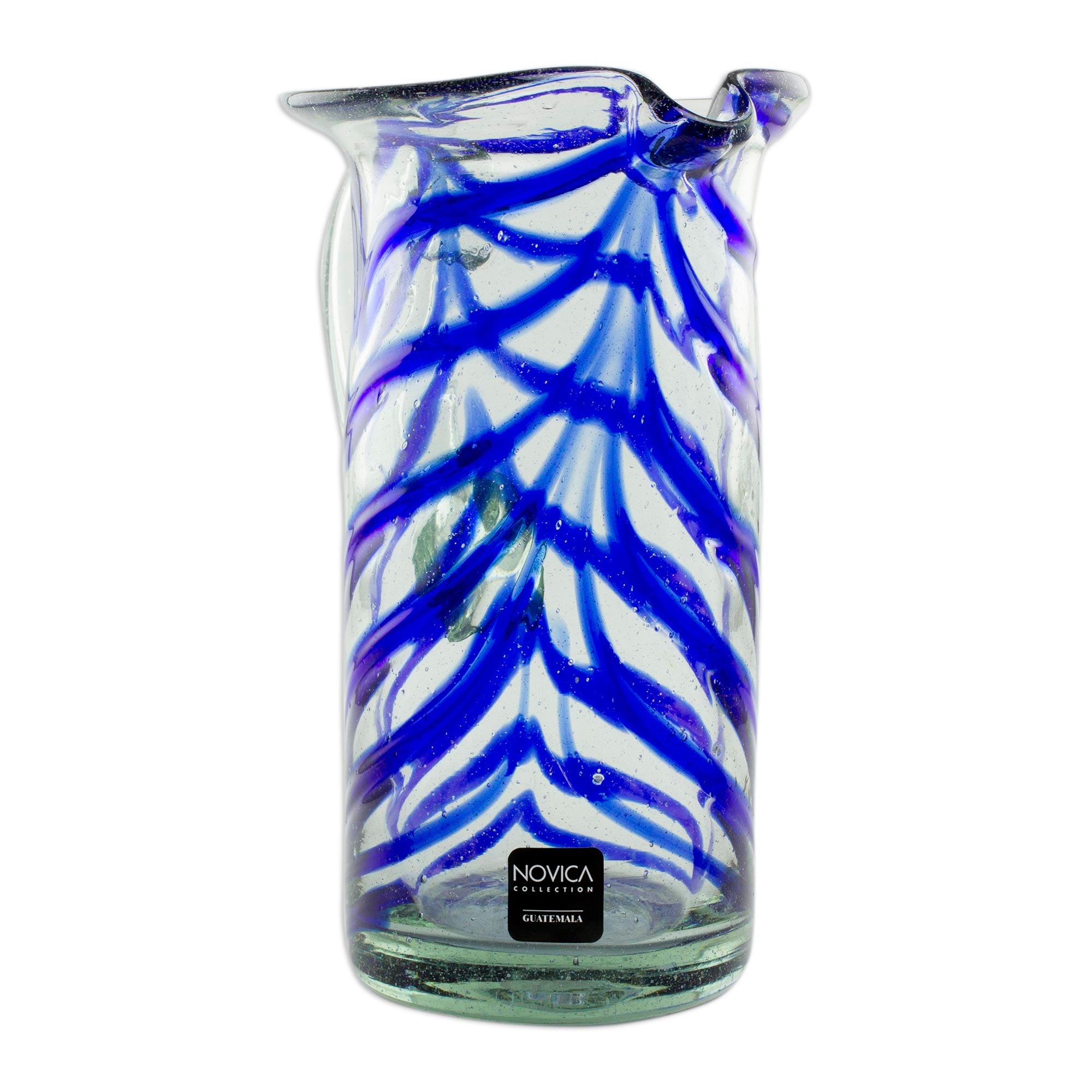 Premium Blue Caress Handcrafted Glass Pitcher