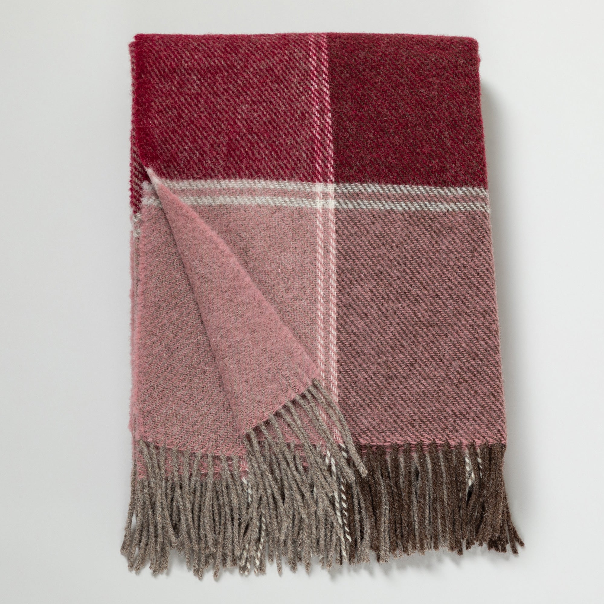 Premium Ukrainian 100% Wool Fringed Throw Blanket - Ultimate Warmth & Style