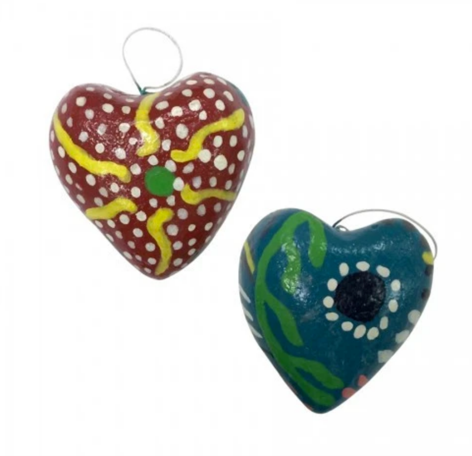 Premium Haitian Heart Ornament - Handcrafted & Eco-Friendly