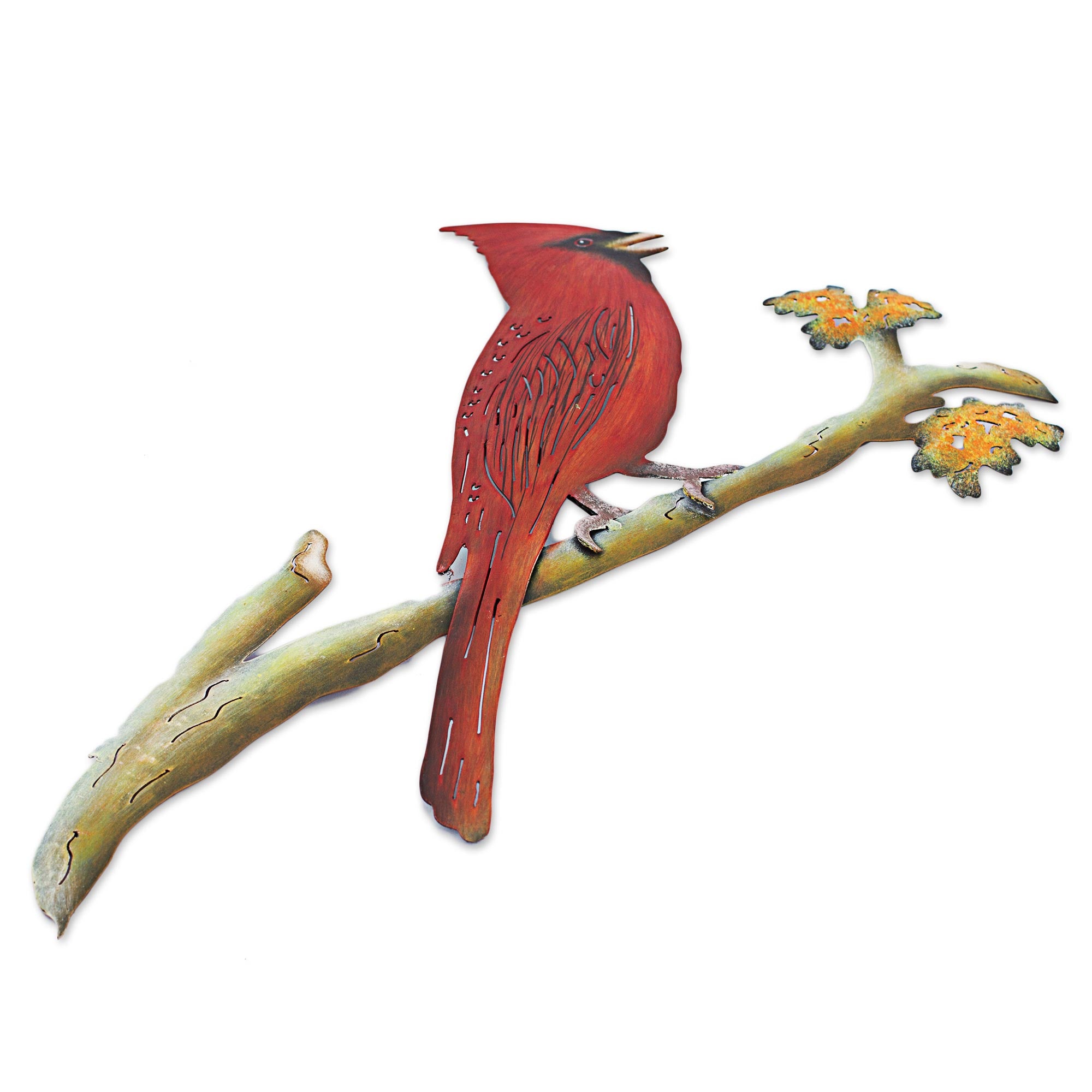 Premium Steel Cardinal Wall Art – Handmade in Mexico