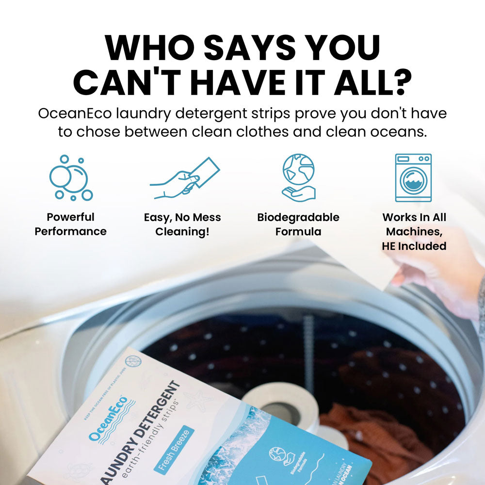 Ultimate OceanEco™ Zero-Waste Laundry Detergent Strips