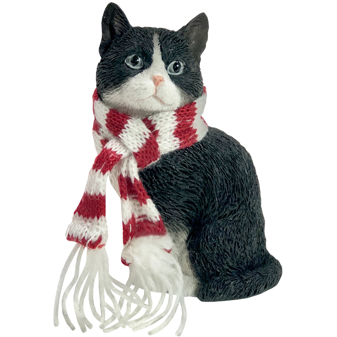 Premium Tuxedo American Shorthair Christmas Ornament - Handcrafted Holiday Decor