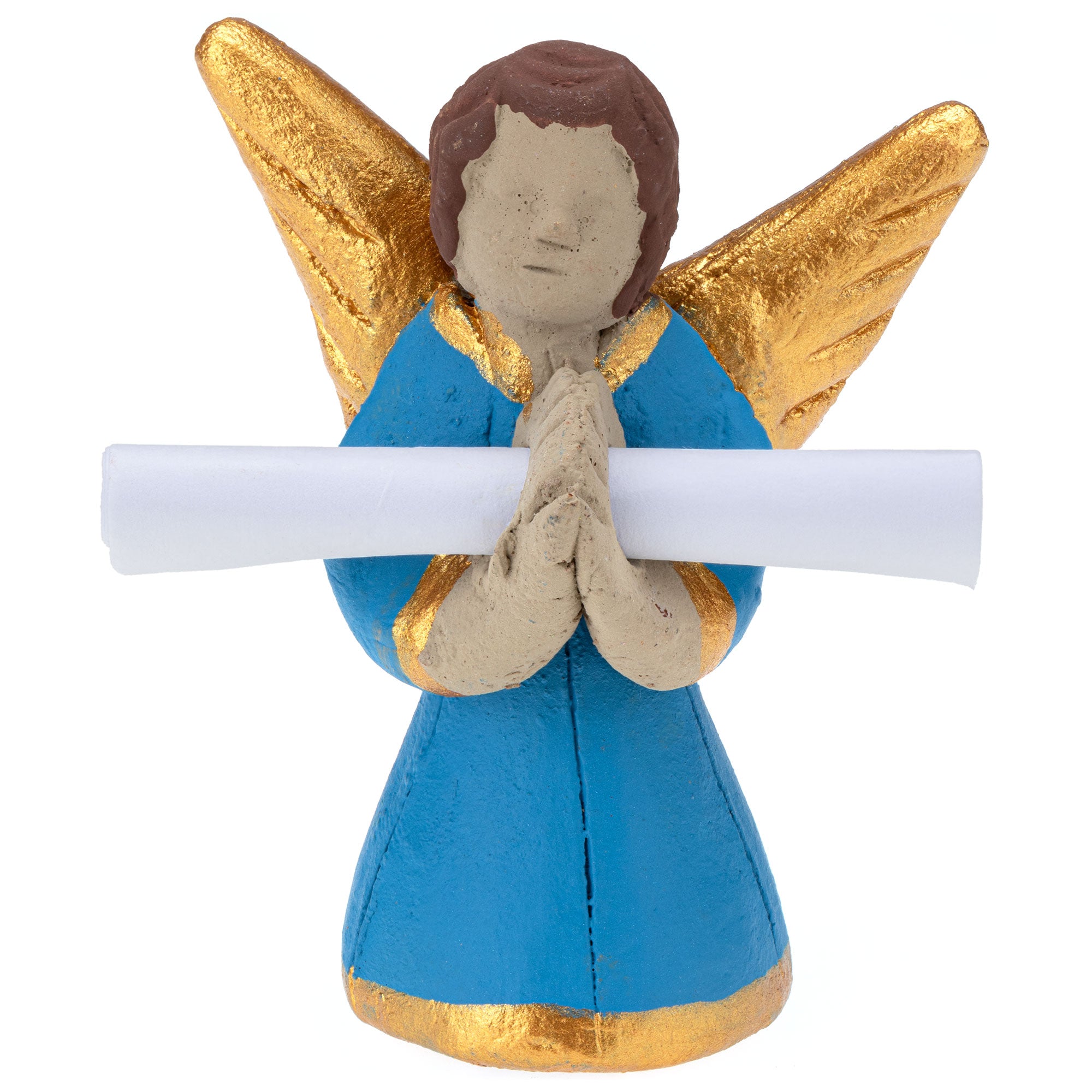 Premium Handcrafted Ceramic Angel Figurine with Personalized Message