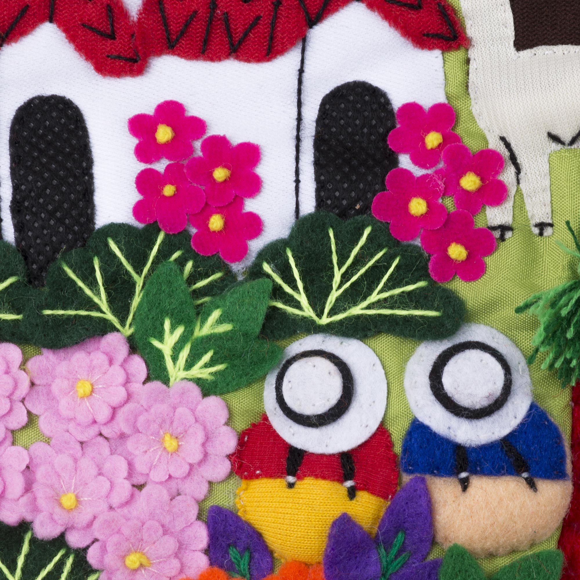 Premium Peruvian Cotton Blend Patchwork Oven Mitts - Handcrafted Decorative Pair
