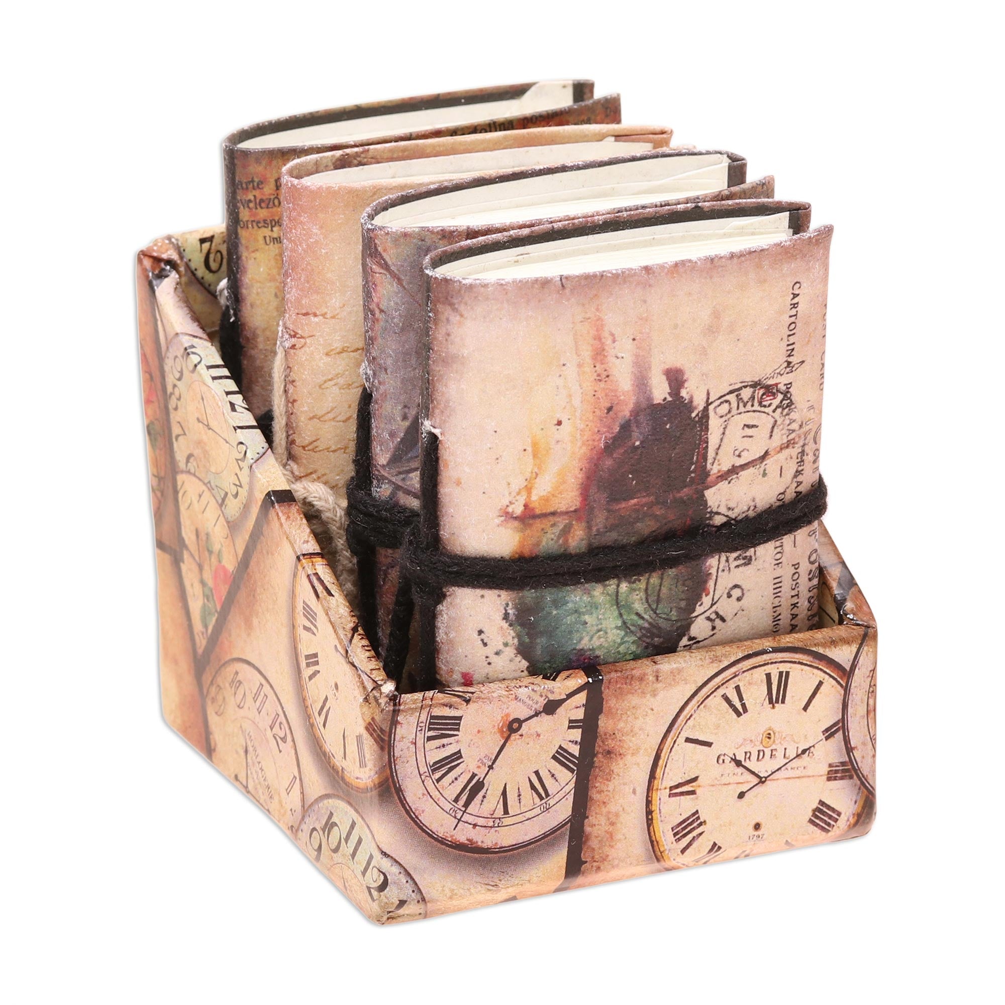 Premium Birds of Time Handcrafted Journals Set of 4 – Exquisite Bird Motif Design