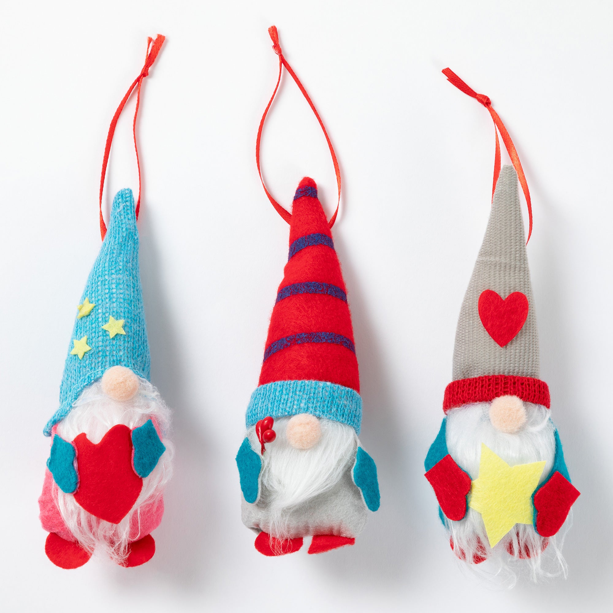 Premium Winter Gnome Ornament Set - Festive Trio