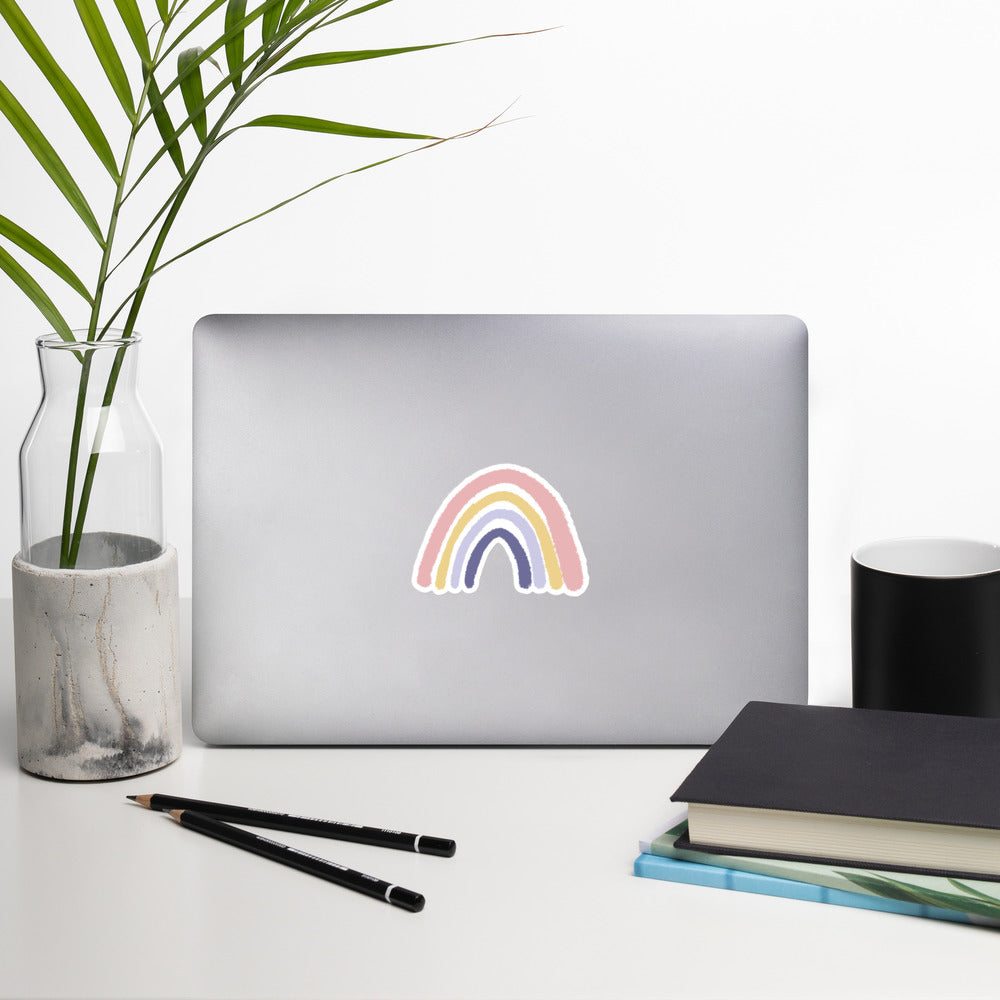 Premium Watercolor Rainbow Stickers - Ultimate Durability