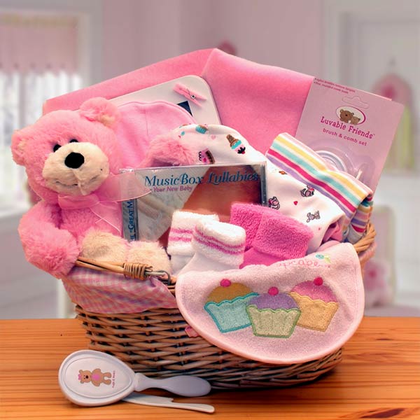 Ultimate Baby Essentials Gift Basket - Premium Pink Collection