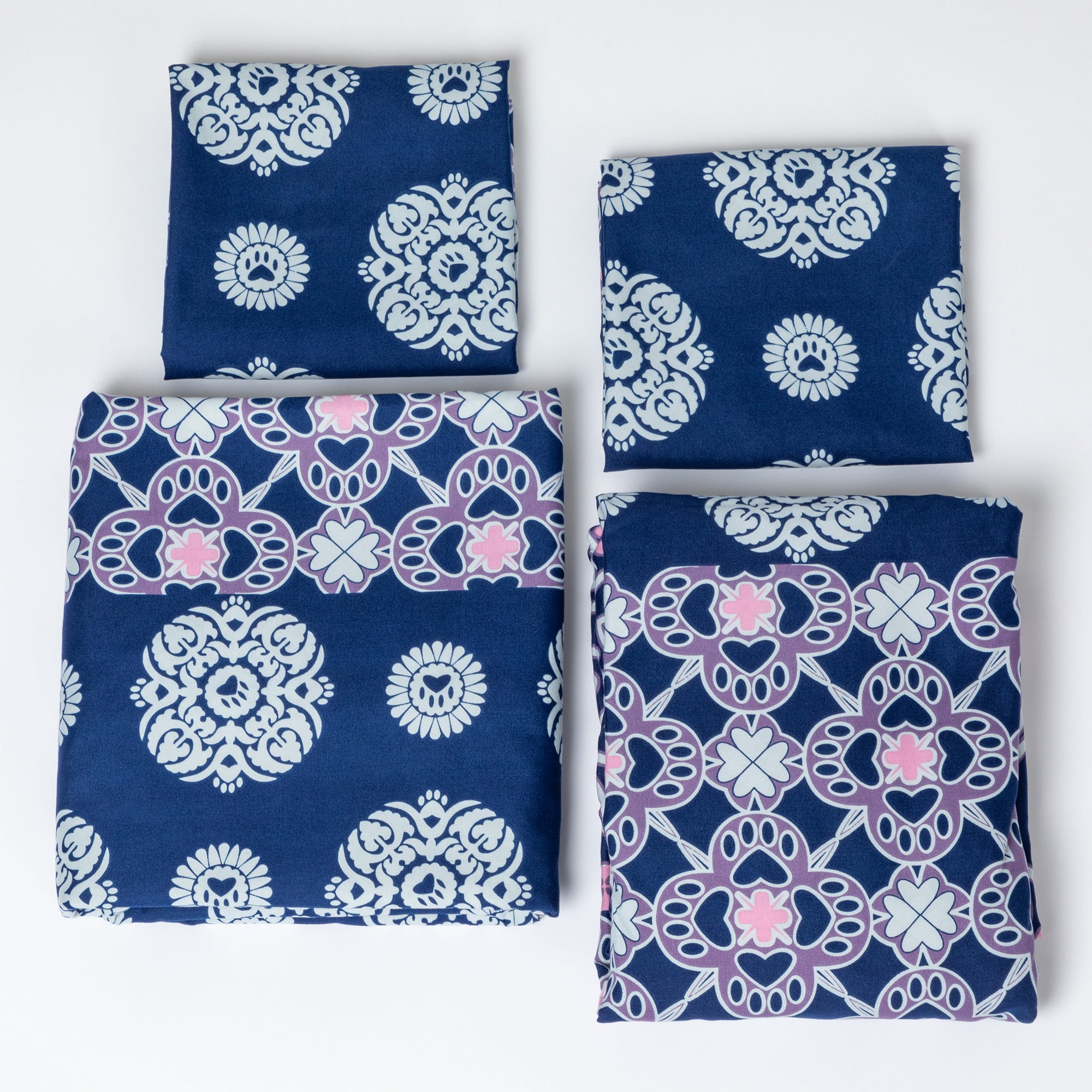 Premium Paws & Medallions Microfiber Sheet Set - Ultimate Comfort for Animal Lovers
