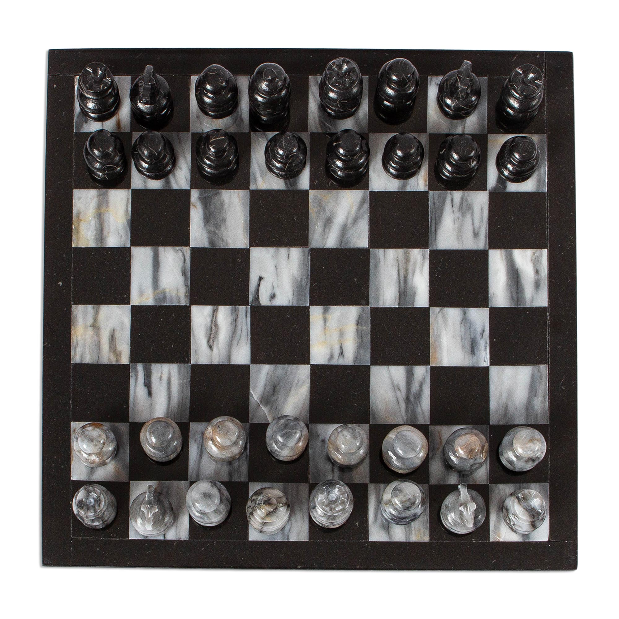 Premium Handcrafted Marble Chess Set - Elegant 11