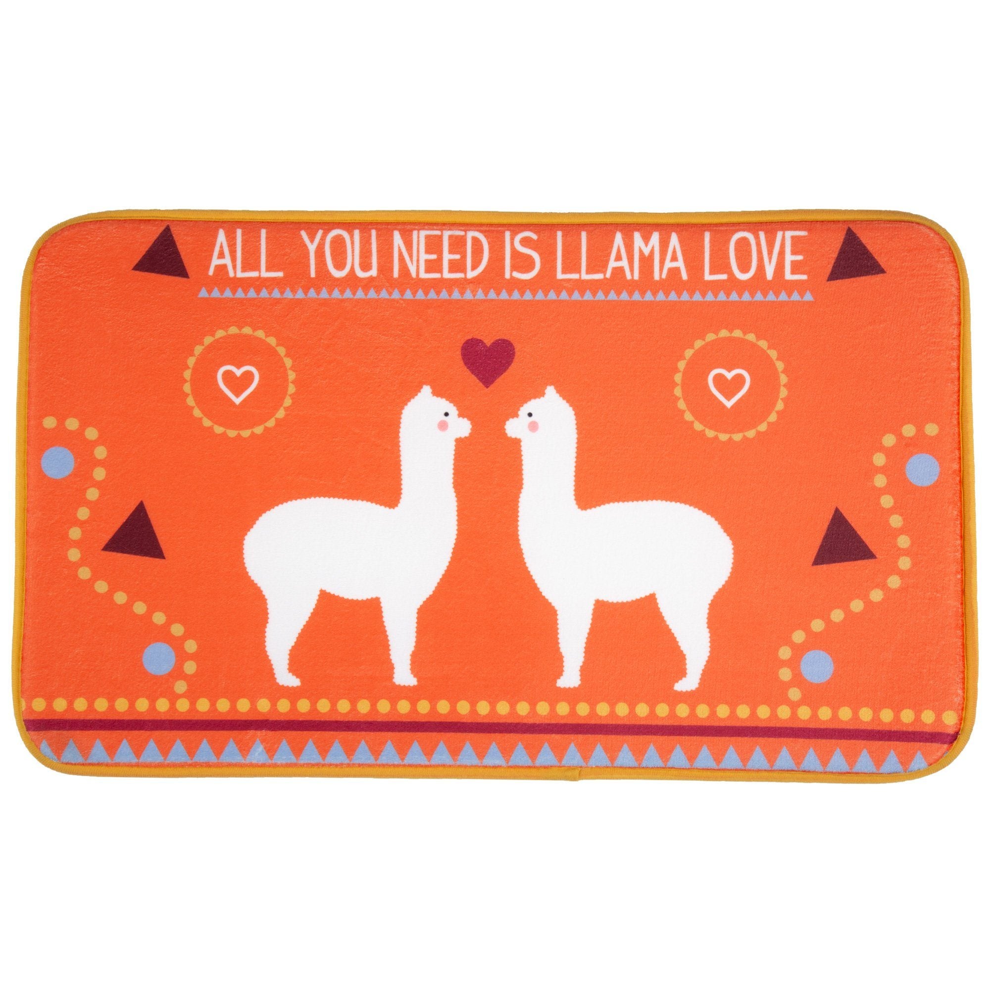 Premium Llama Love Memory Foam Indoor Mat - Ultimate Comfort & Style