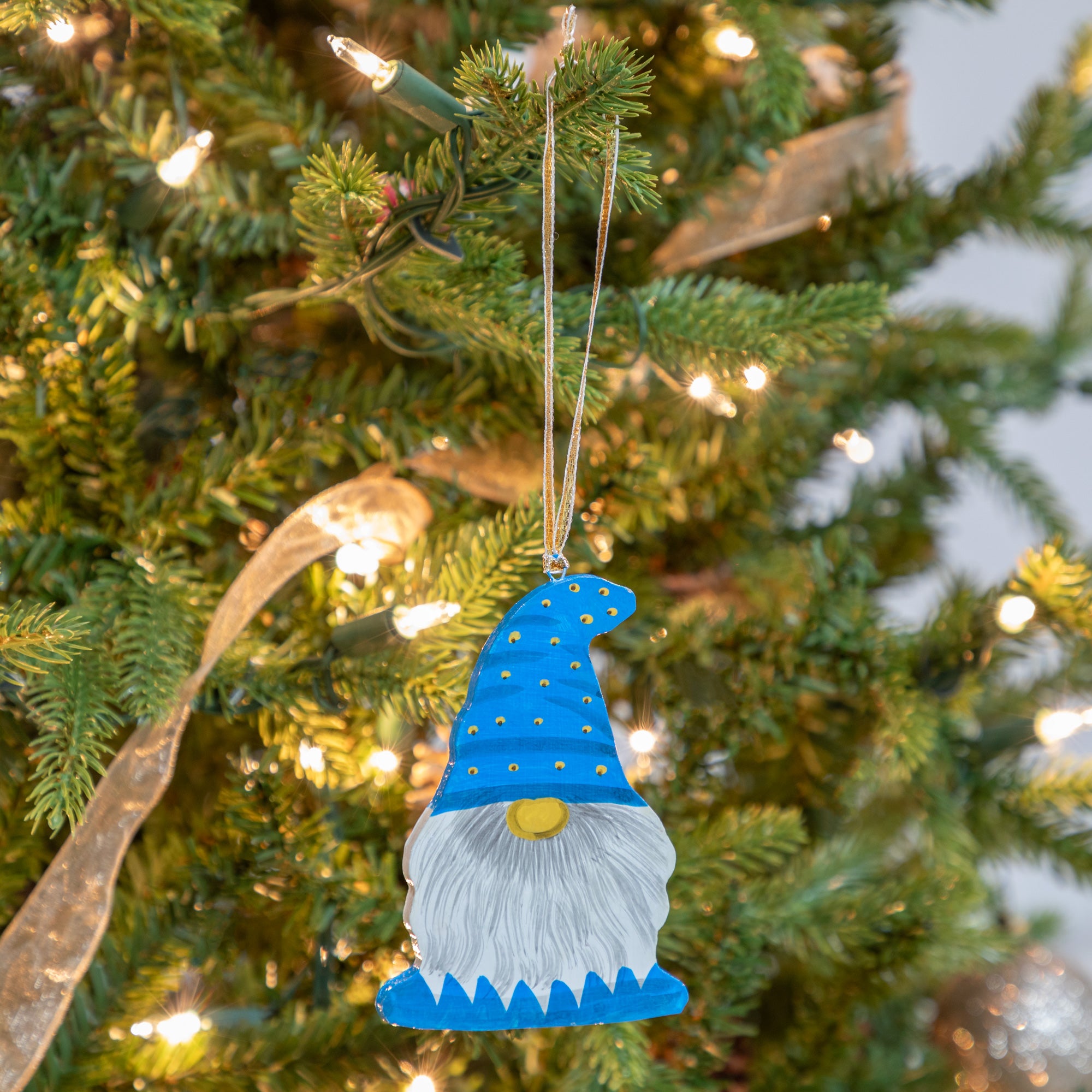 Premium Hand-Painted Gnome Ornament Collection