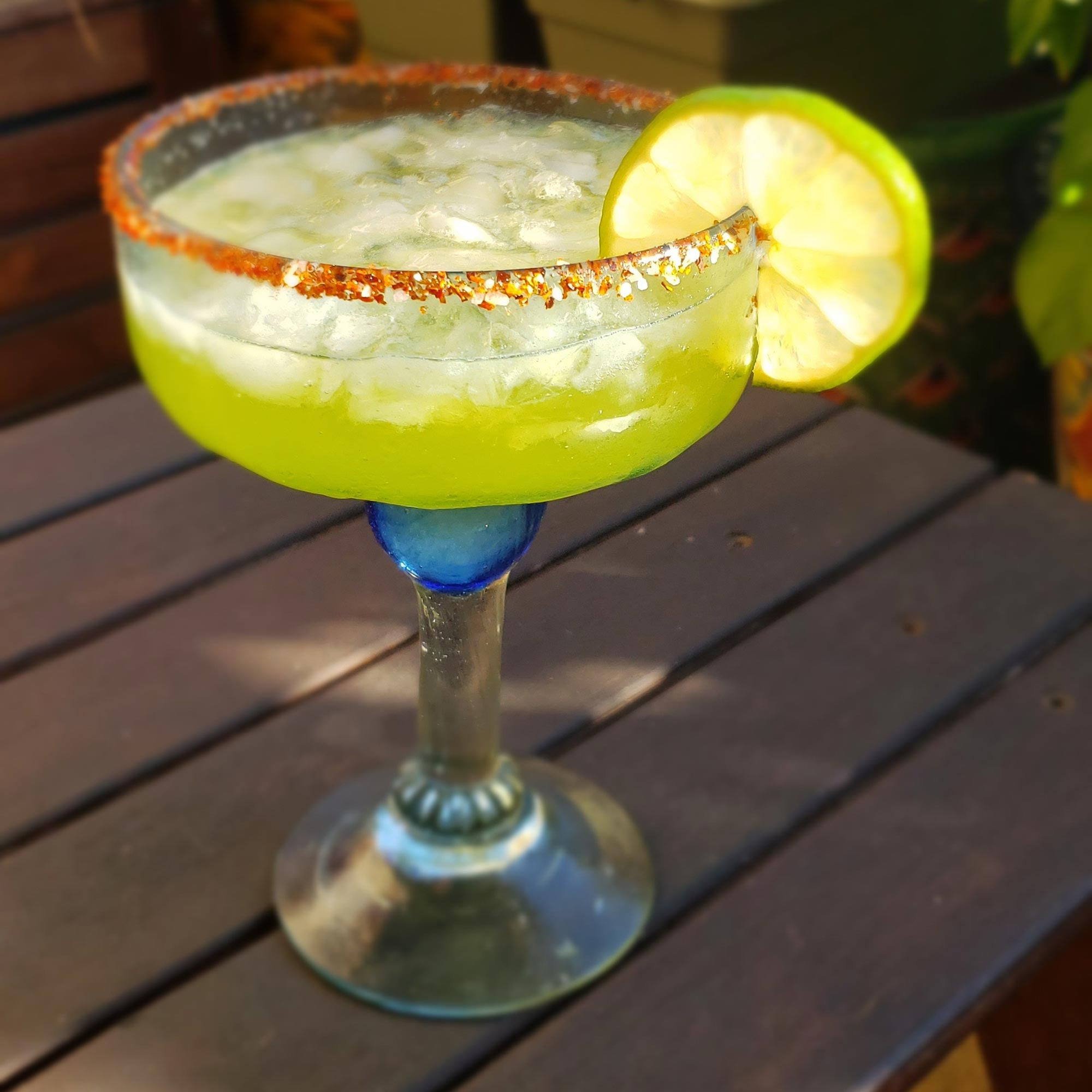 Premium Hand-Blown Blue Margarita Glasses Set of 6 - Fiesta Azul Collection