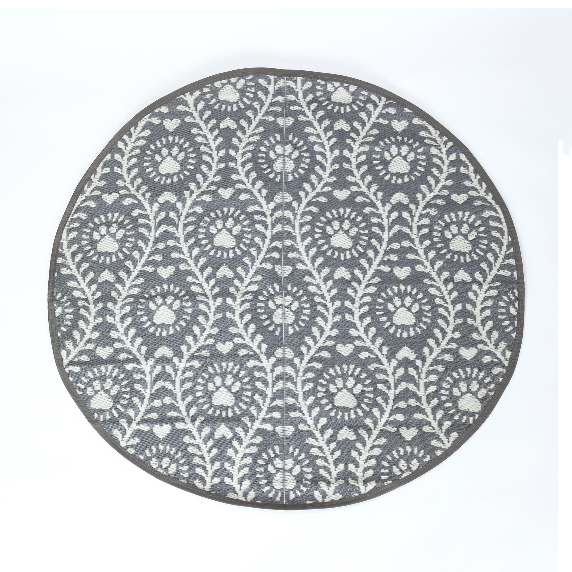 Premium Paw Print Reversible Outdoor Rug