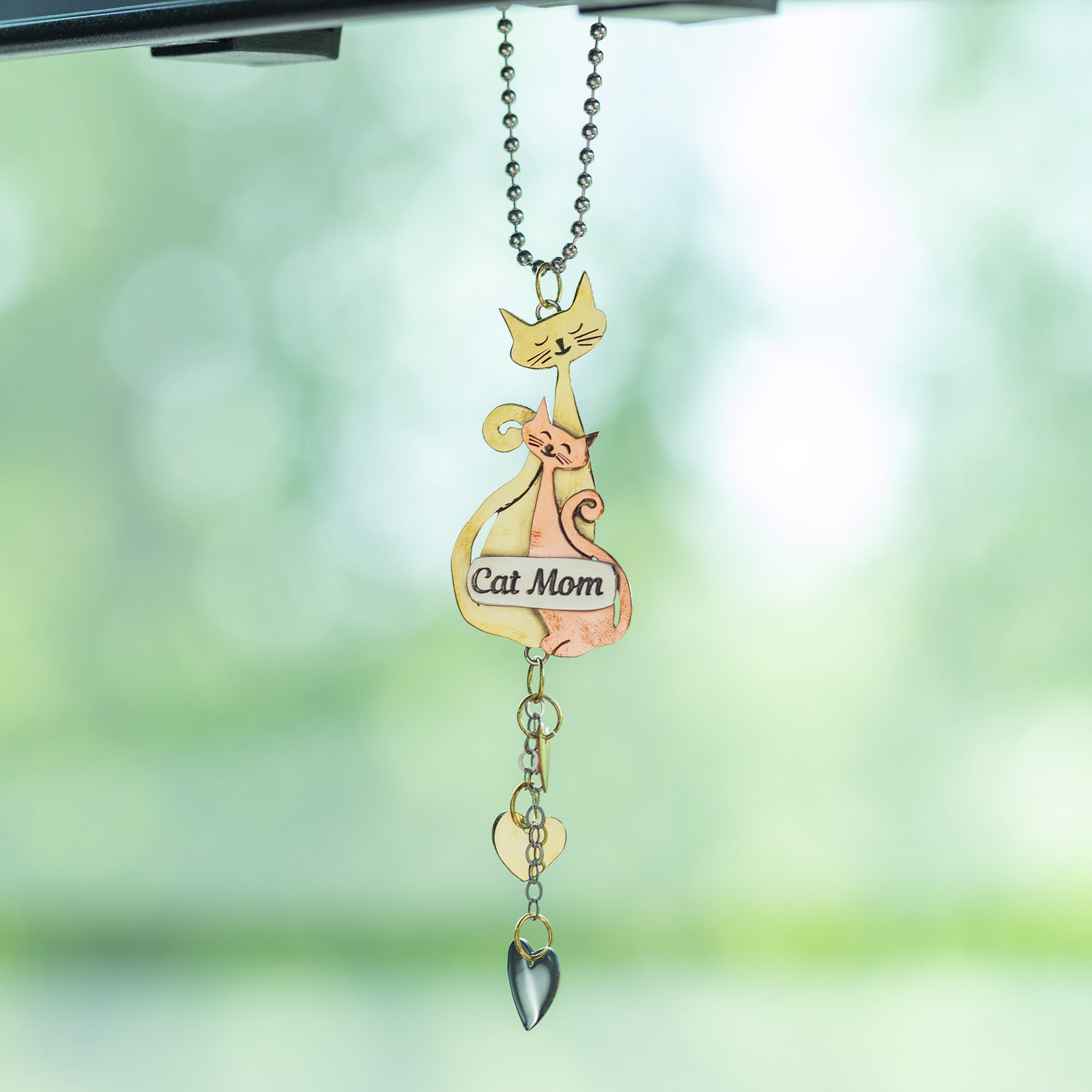 Premium Pet Parent Mixed Metal Car Charm - Ultimate Car Accessory