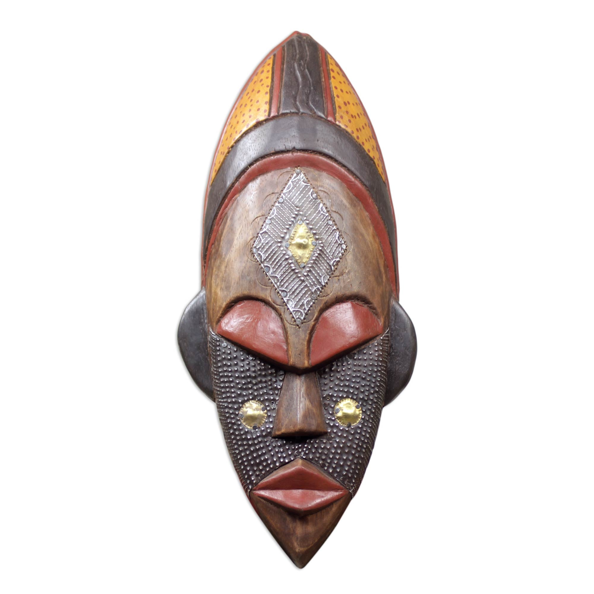 Premium Handcrafted Ivory Coast Dan Mask by Rita Addo Zakour