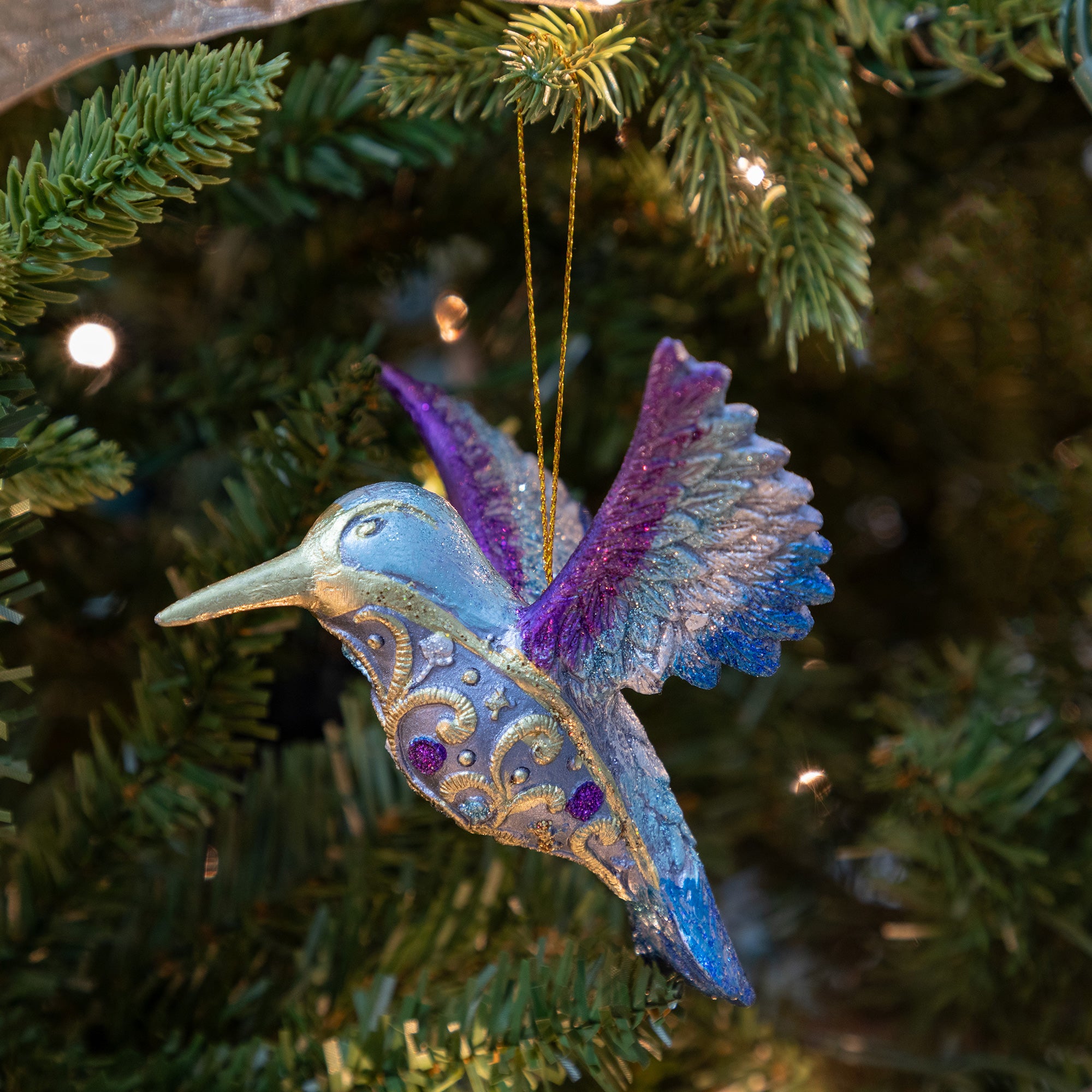 Premium Handmade Hummingbird Ornament - Fair Trade, Vibrant Colors