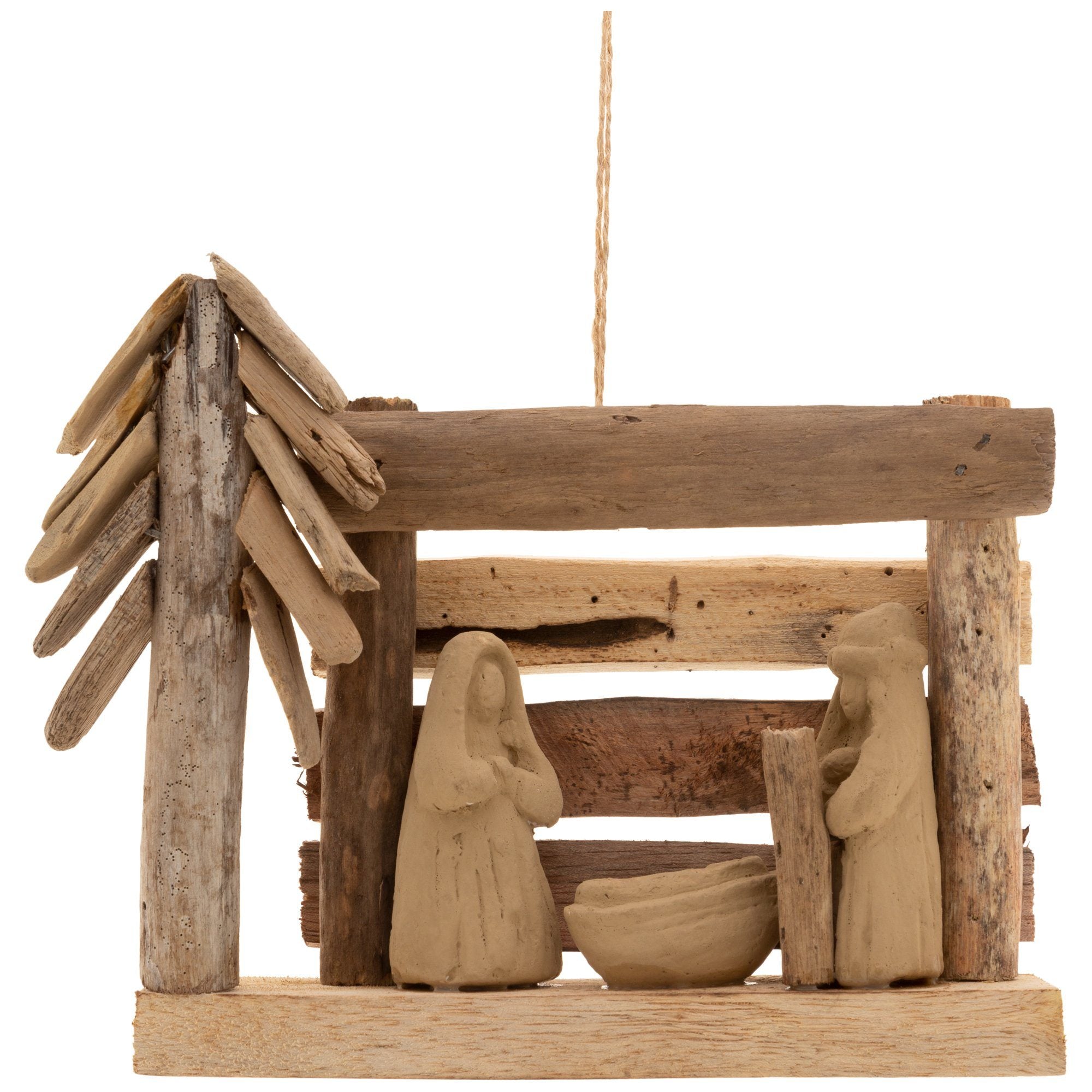 Premium Handmade Recycled Driftwood Christmas Ornament | Fair Trade & Eco-Friendly