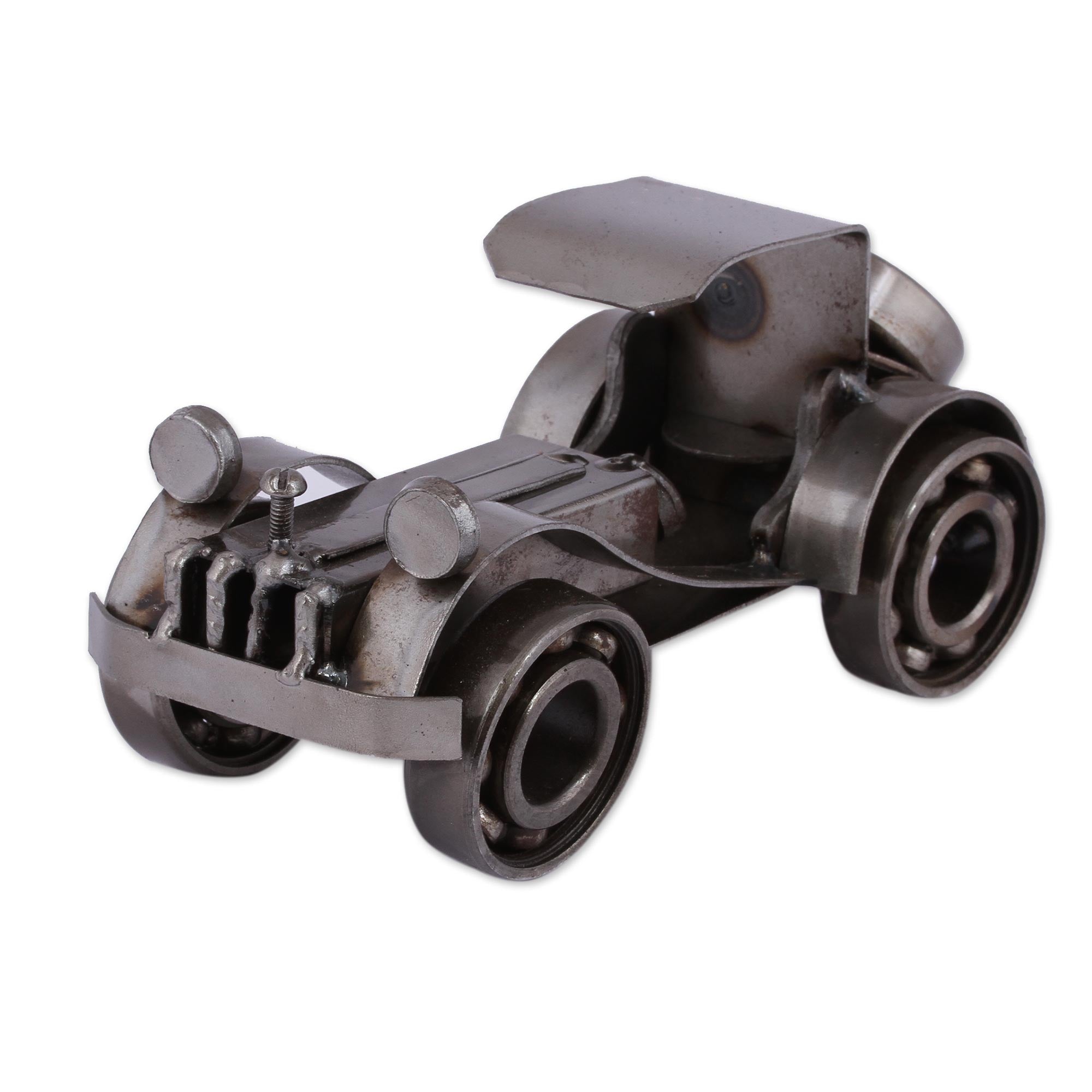 Premium Rustic Car Sculpture - Handmade Metal Art