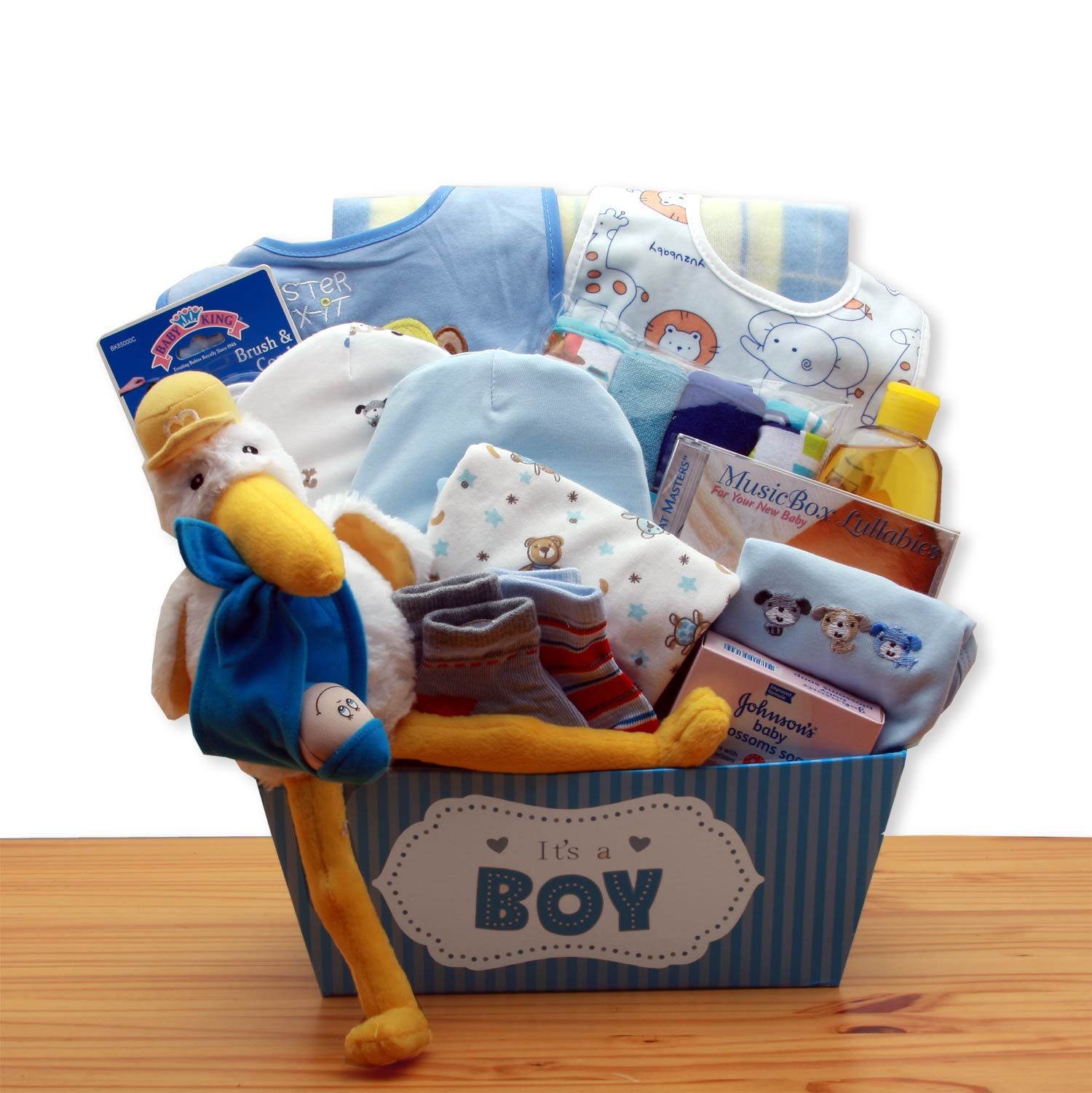 Ultimate New Baby Boy Gift Basket - Premium Blue Collection
