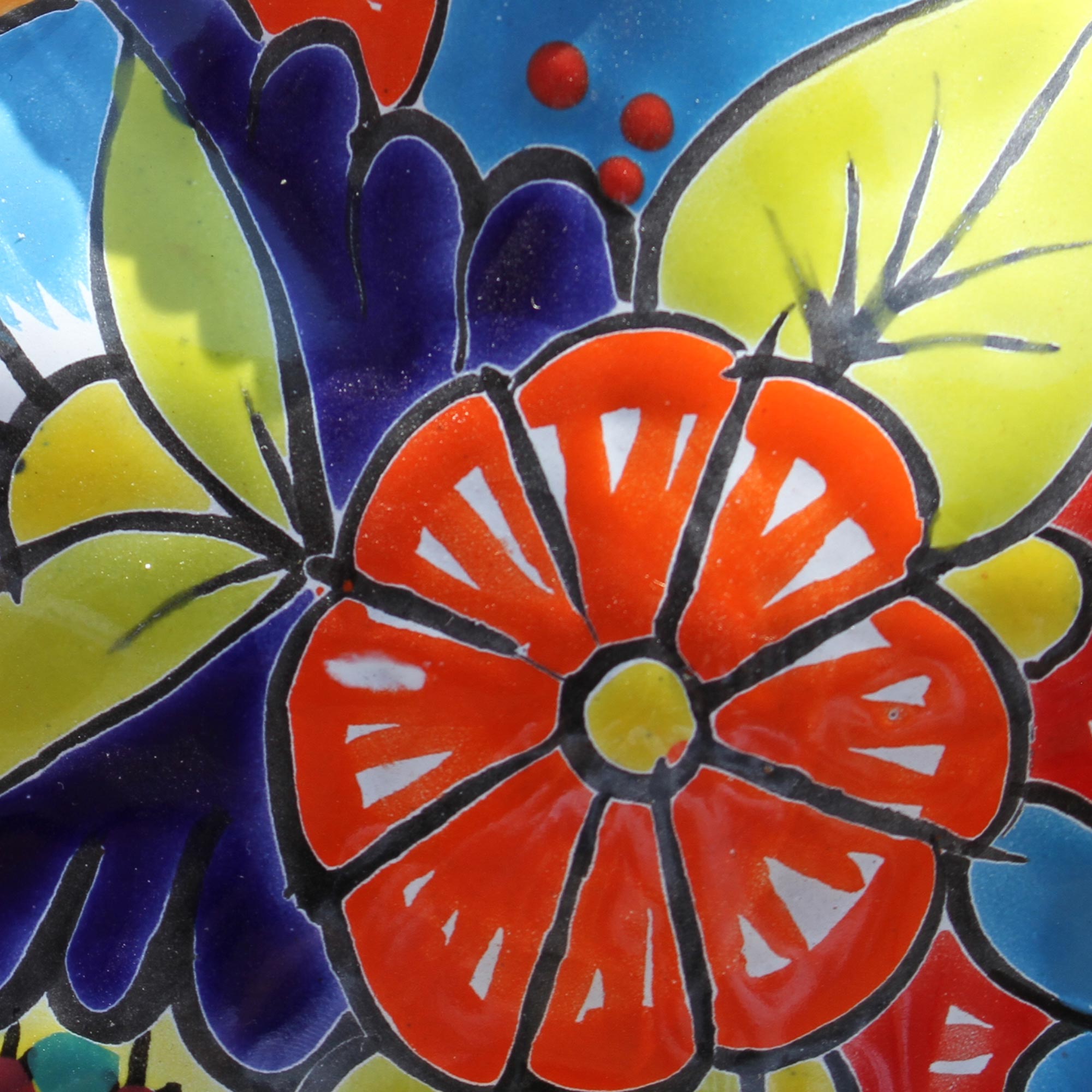 Premium Hand-Painted Talavera Starfish Wall Art – Vibrant Ceramic Sculpture