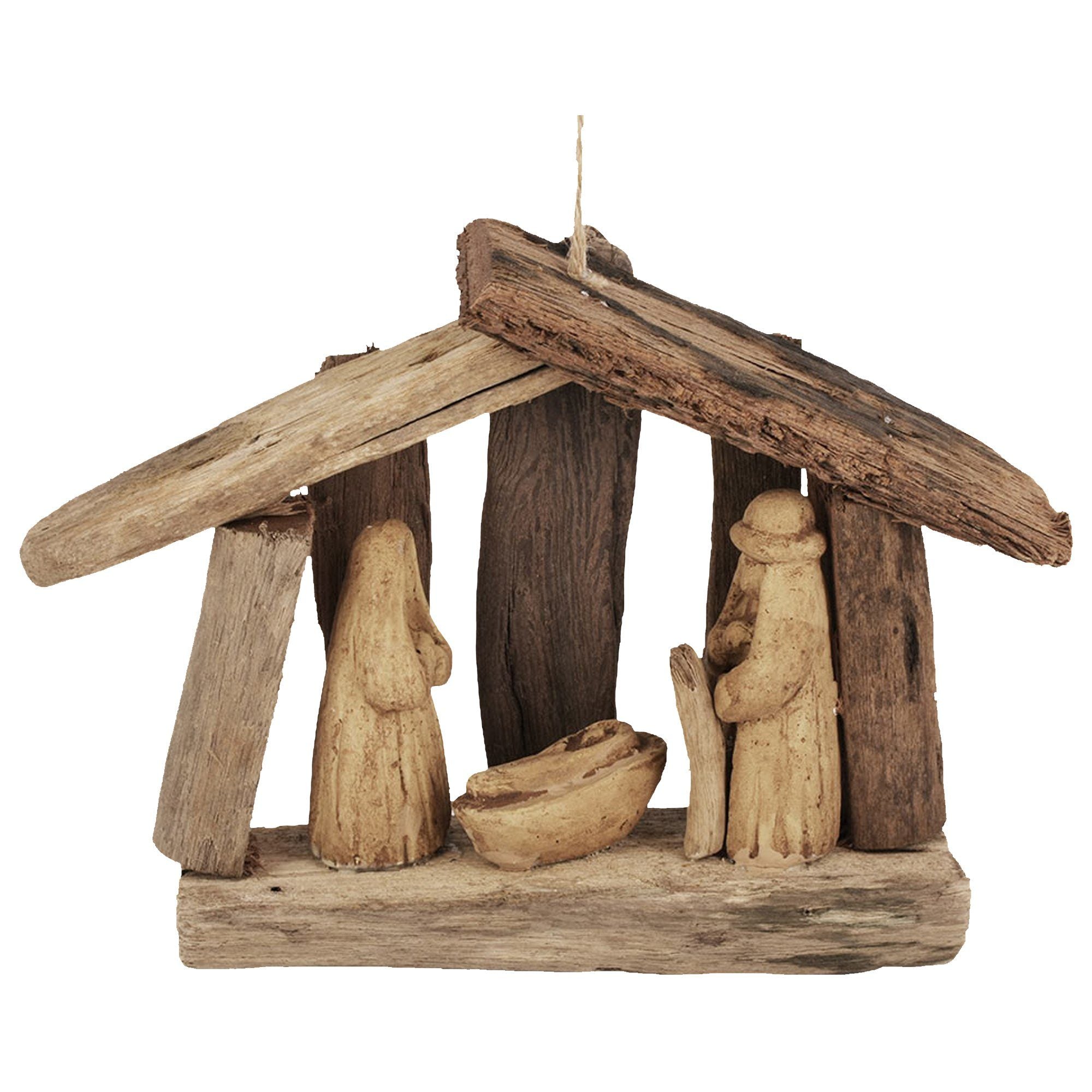 Premium Handmade Recycled Driftwood Christmas Ornament | Fair Trade & Eco-Friendly