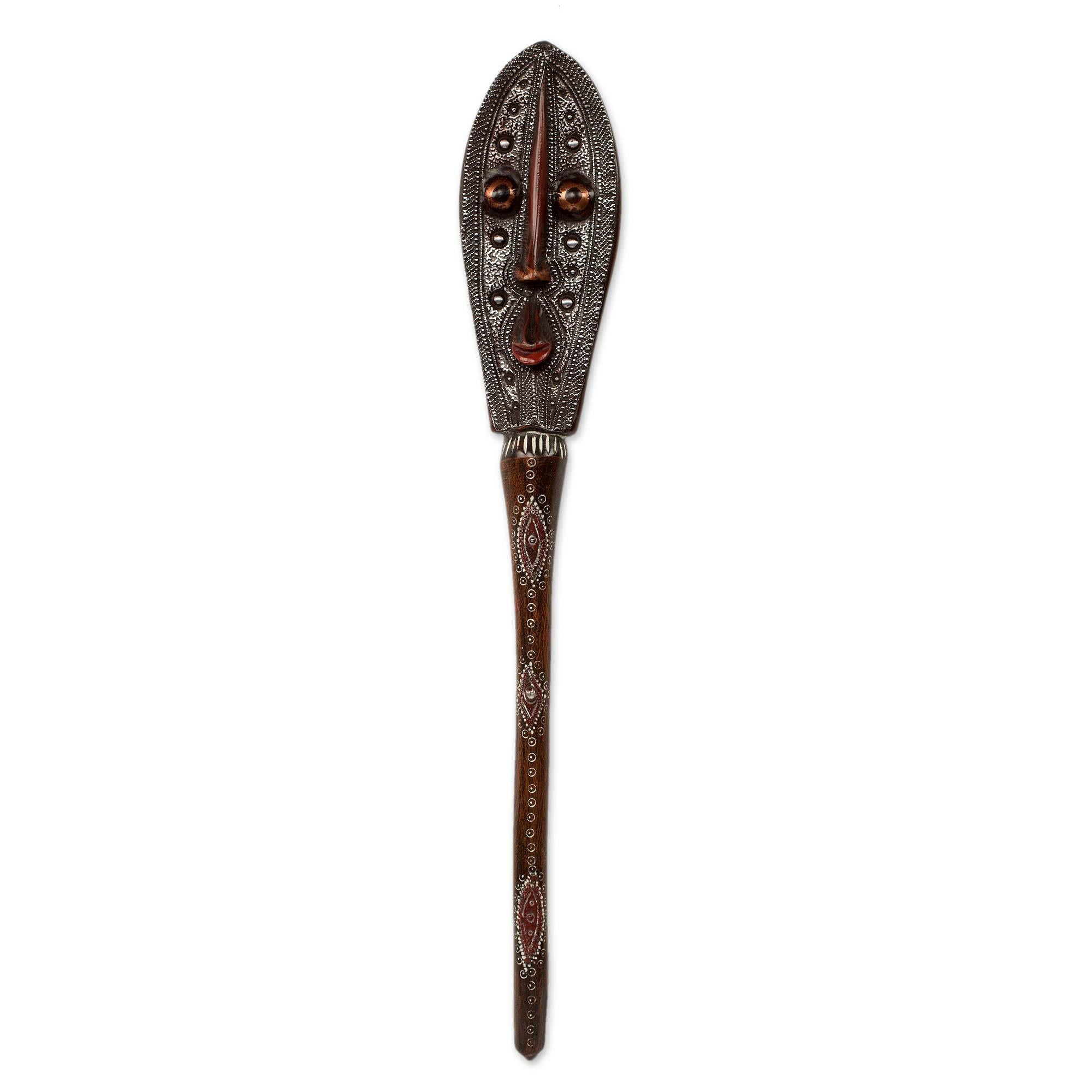 Premium Handcrafted Banku Ta III Wall Mask - African Artisan Design