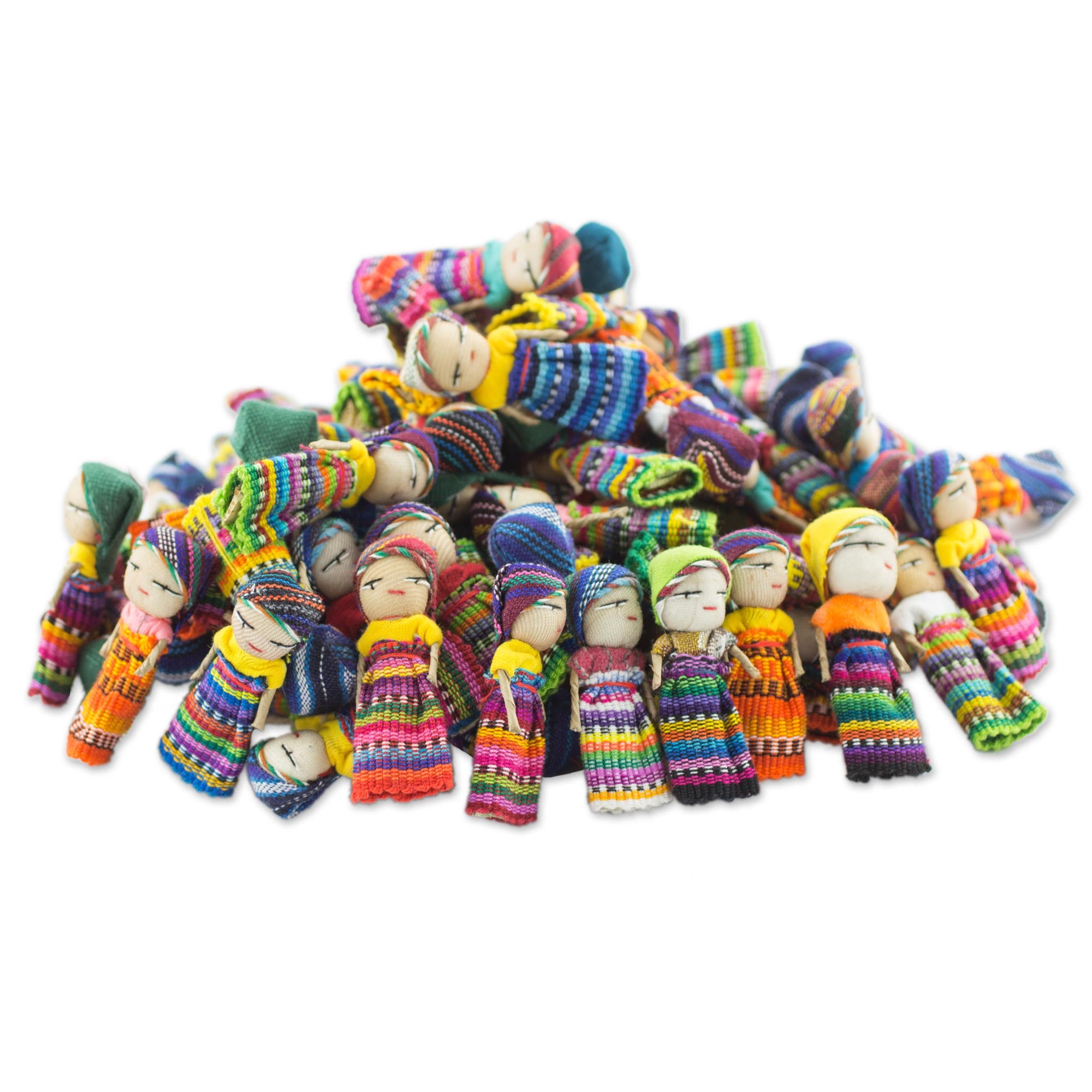 Premium Handmade Worry Doll Set - Ultimate Collection of 100