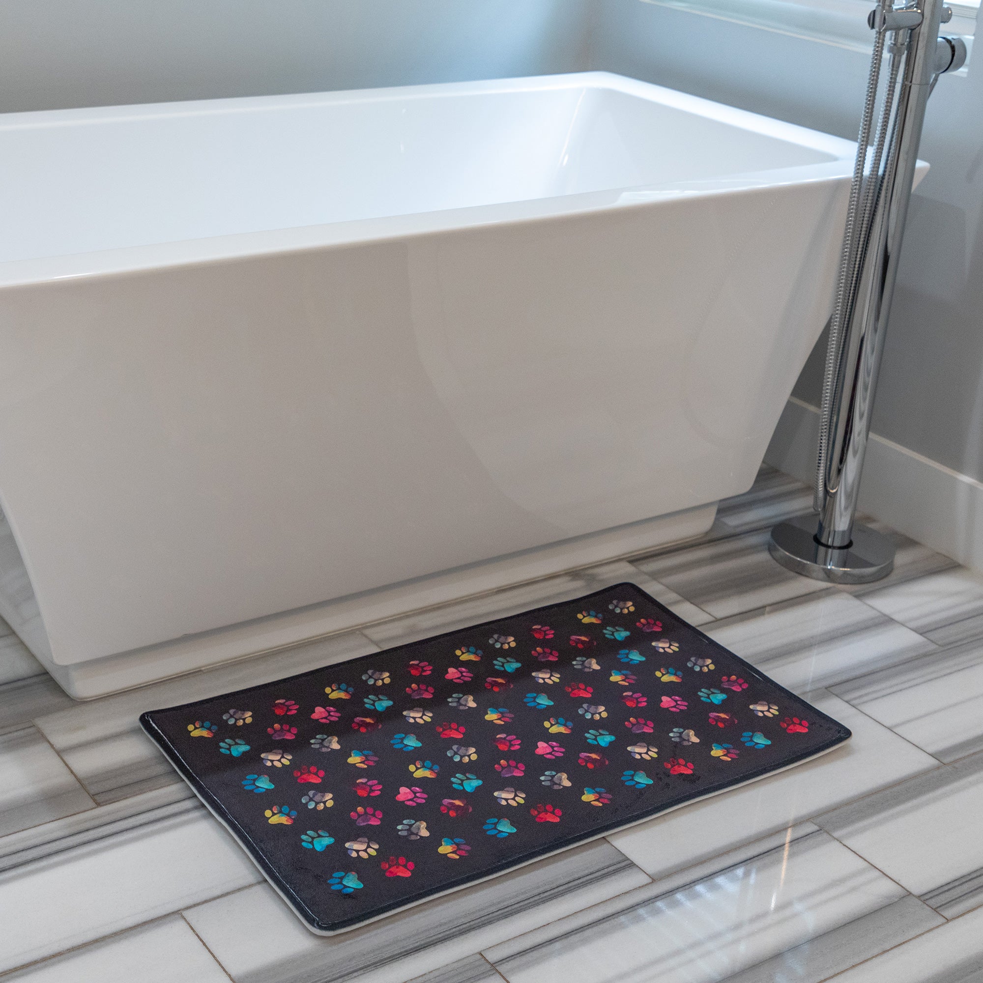Ultimate Paw Print Memory Foam Mat - Premium Comfort for Your Home