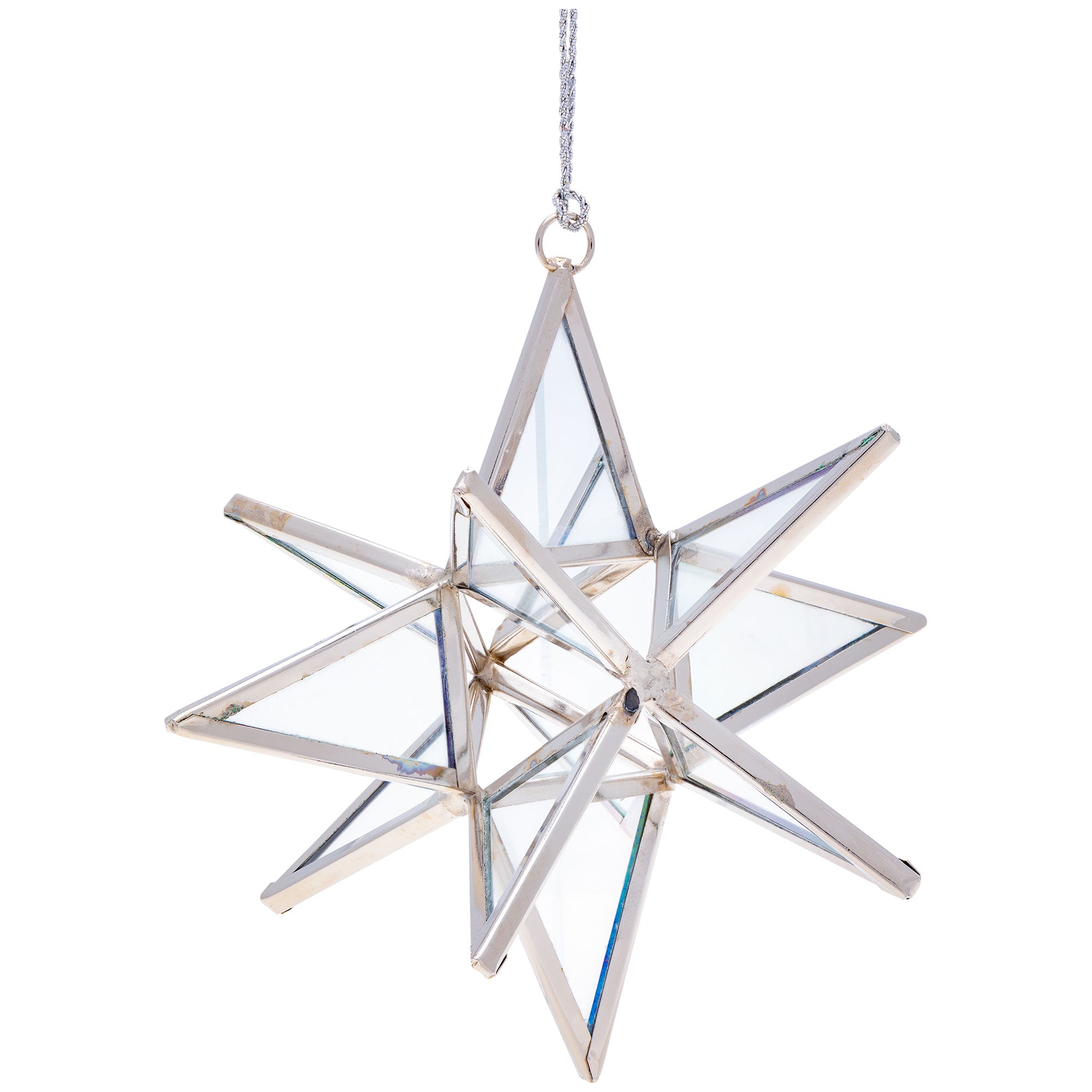 Premium Handcrafted Moravian Star Ornament | Fair Trade Stained Glass Decor