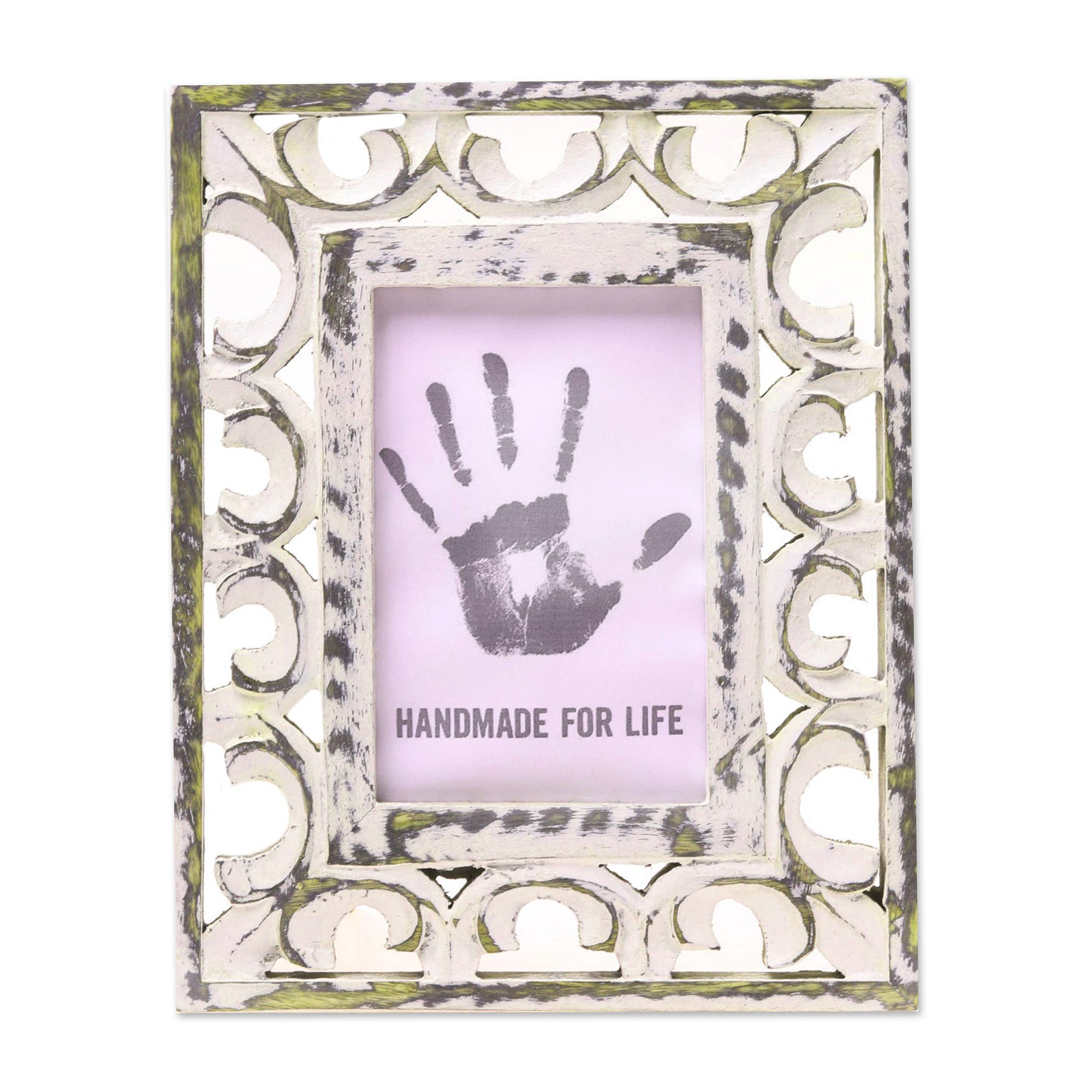 Premium Royal Archway Distressed Mango Wood Photo Frame – Elegant 4x6 Ornate Design