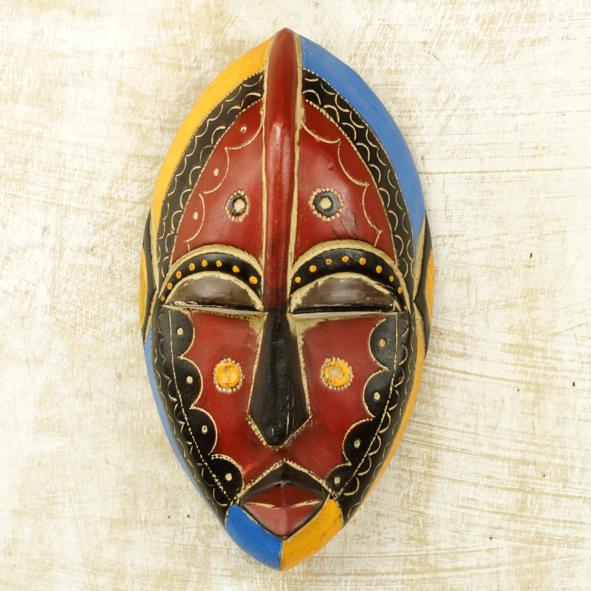 Premium Uzoma African Wall Mask – Handcrafted Artisan Decor